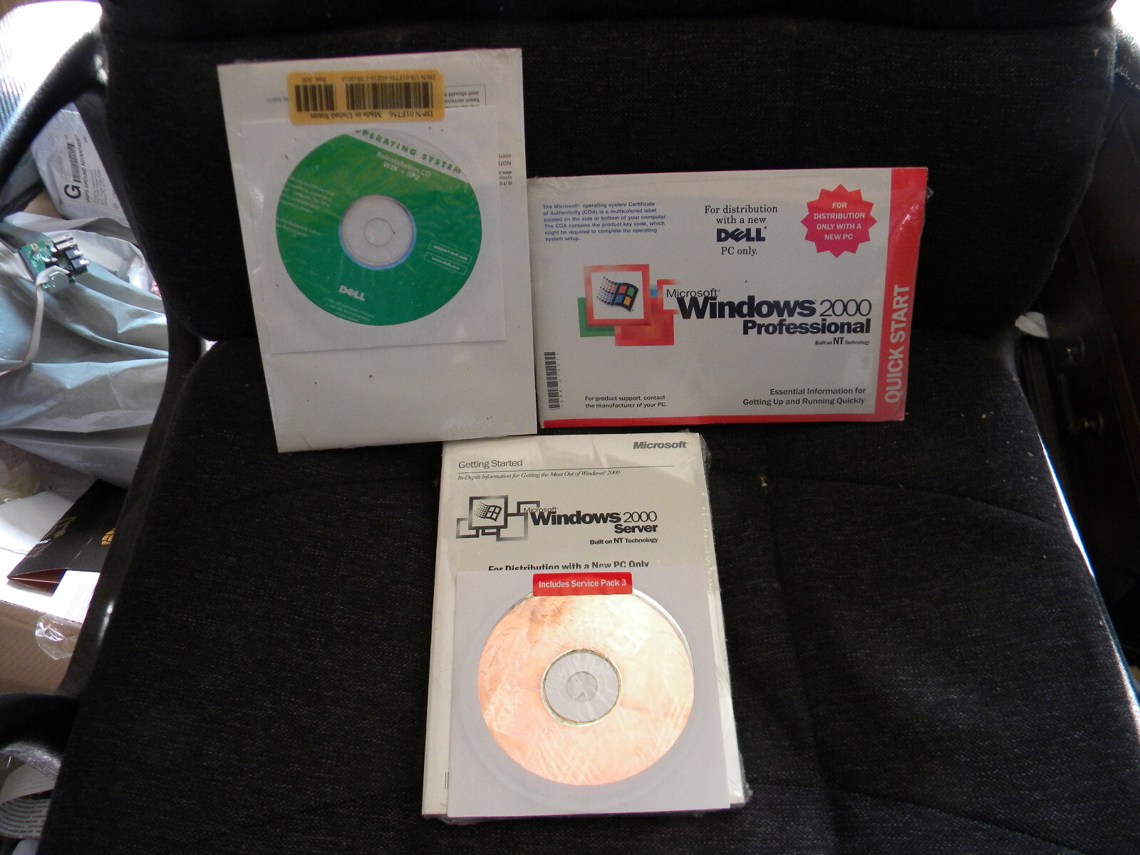 One Windows 2000 SP3 server & Two Dell professional reinstallation SP2 CD OS