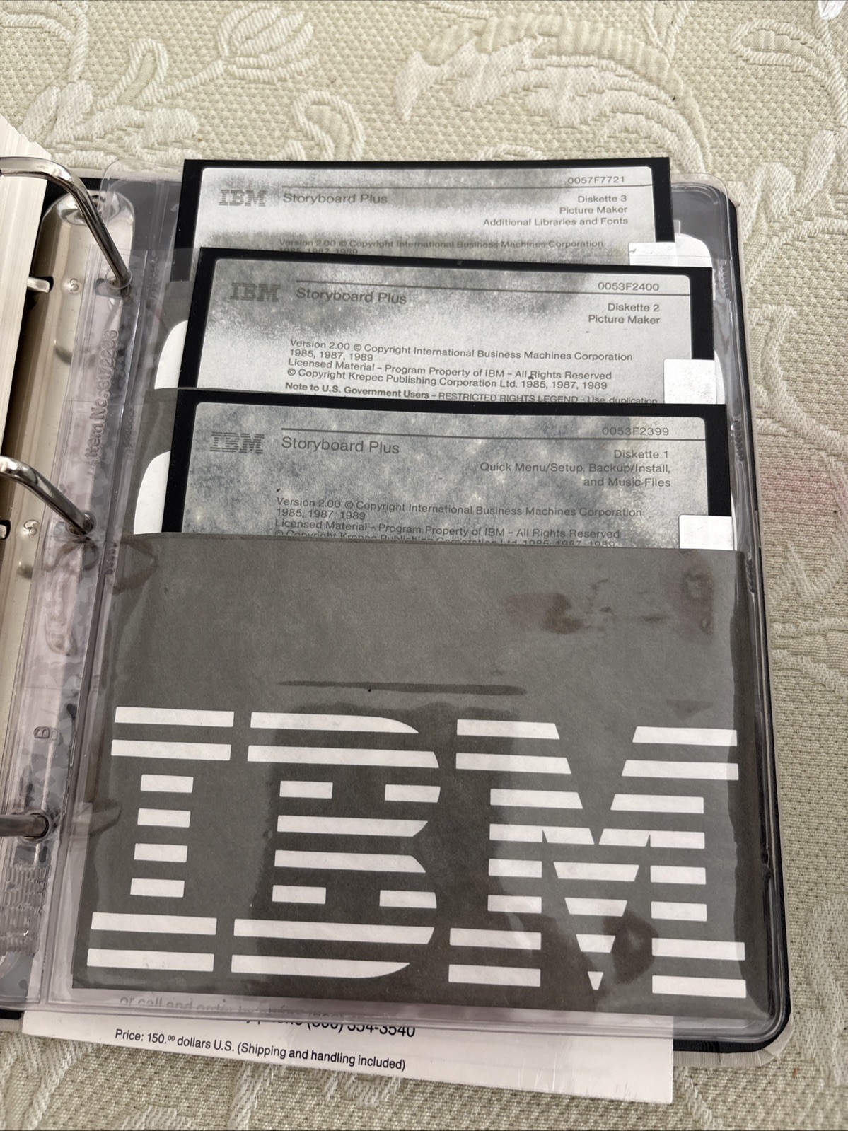 IBM Storyboard Plus Version 2.0, 3.5 Inch Disc An 5.25 Disc, 1989