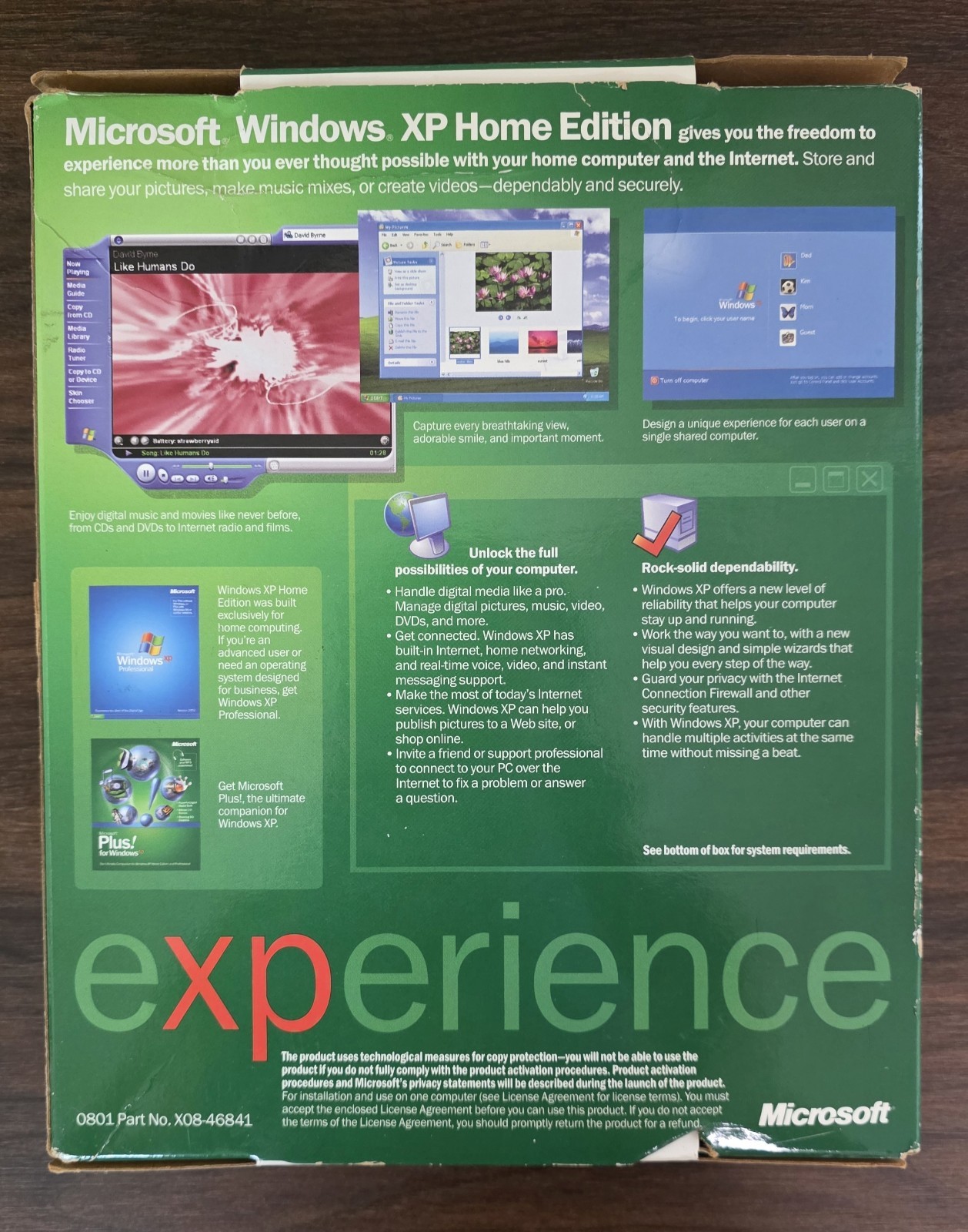 Microsoft Windows XP Home Edition (Retail (License + Media)) (1 User/s) – Full