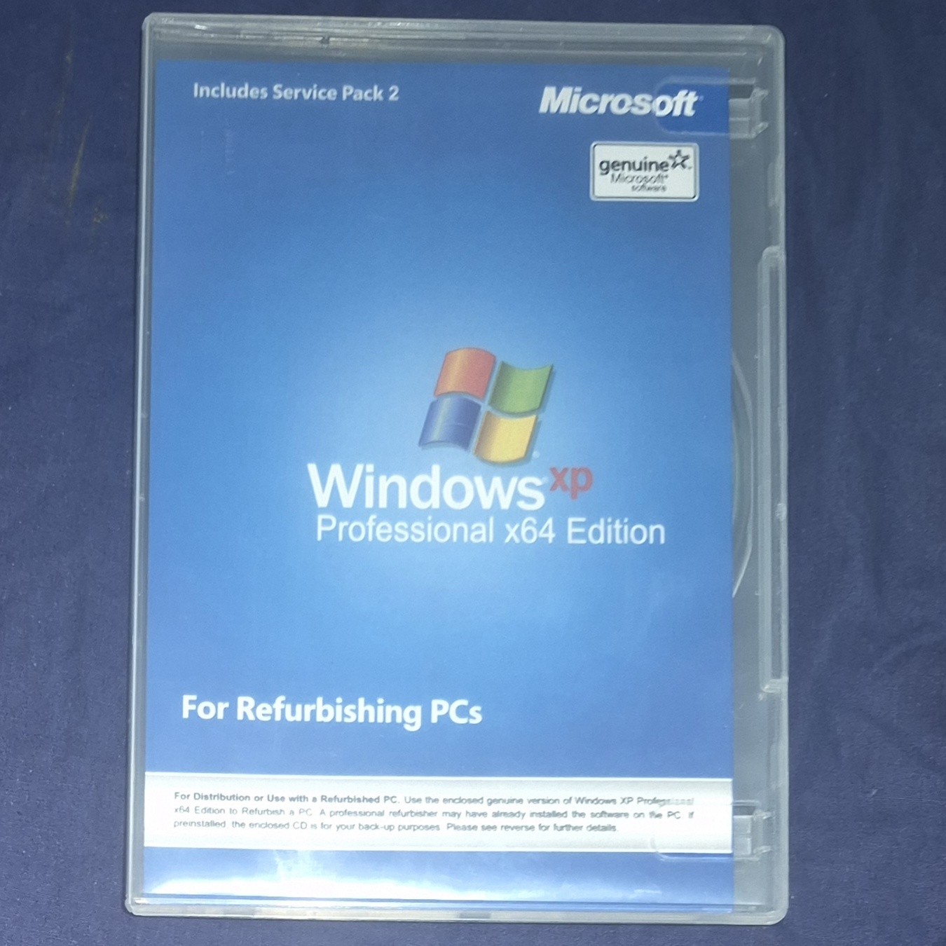 NEW Windows XP Professional x64 Edition 64-bit SP2 CD Disc & Product Key on COA