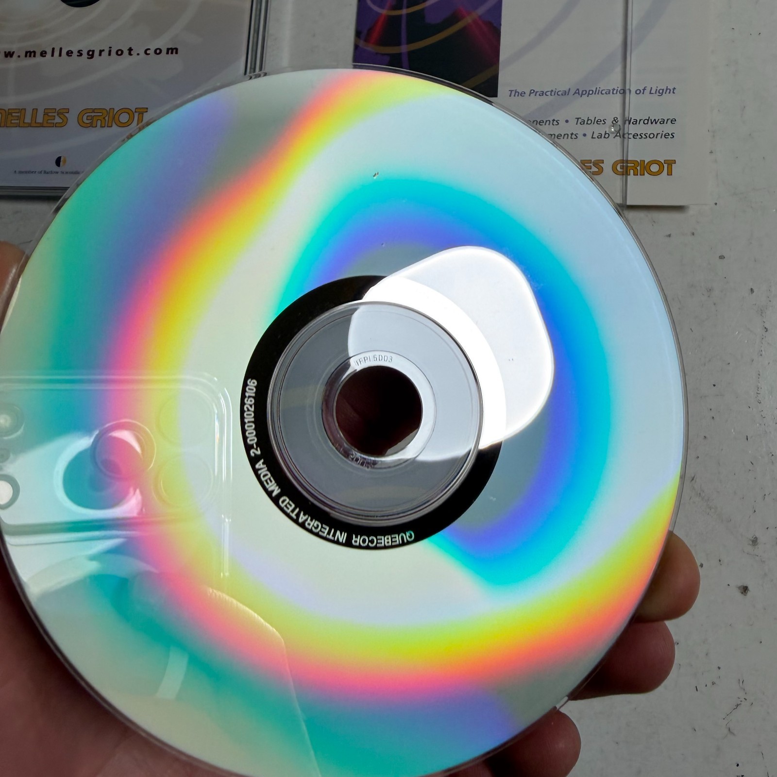 Melles Griot The Practical Application of Light (CD, 1999) Software For Windows