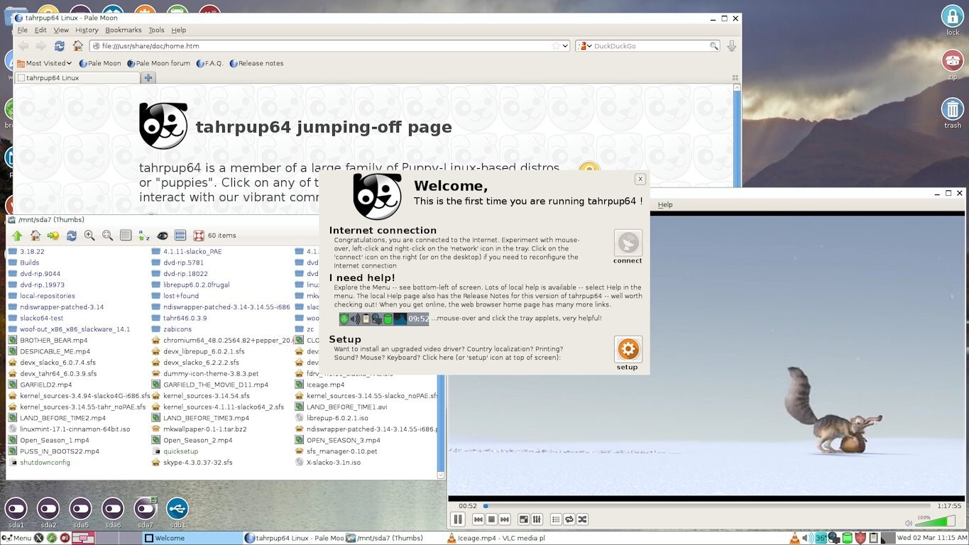 PUPPY LINUX OS ALL VER 64BIT USB/DVD, MAC/PC, DEBIAN UBUNTU SLACKWARE VOID BASE