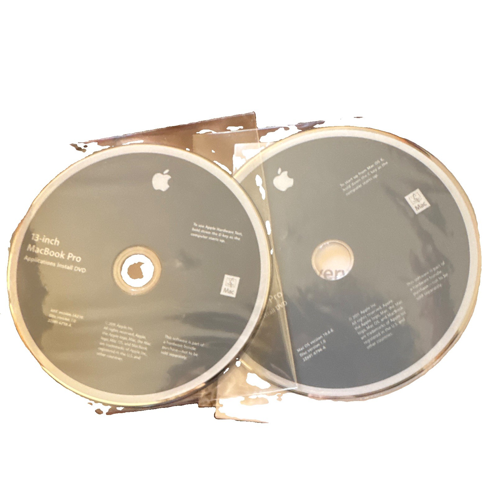 Apple Mac OS X Snow Leopard Retail Install DVD Set w/ Docs, 1-Device License