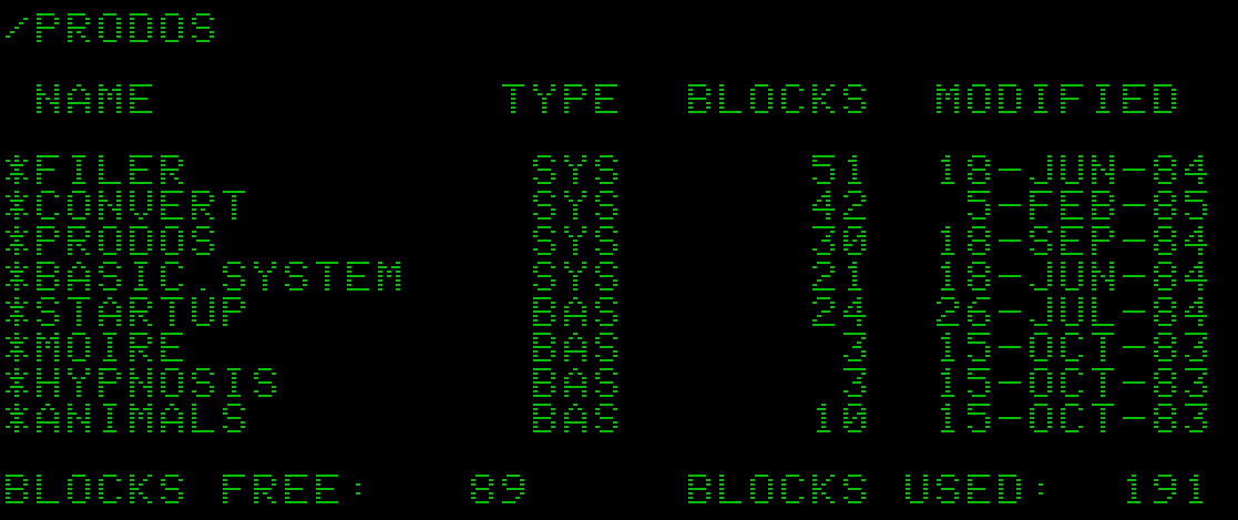 Apple II ProDOS 1.1.1 and DOS 3.3 System Master 5.25” 2-in-1 Floppy Disk