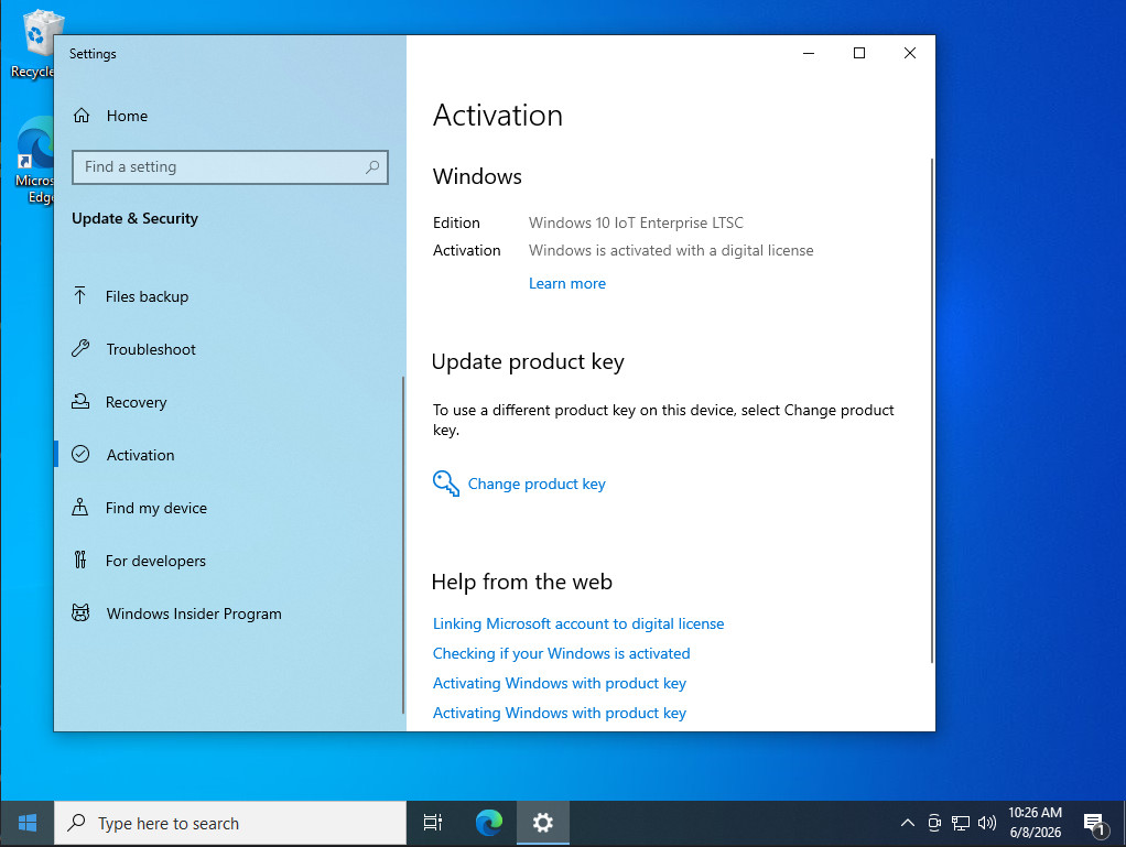 Windows 10 IoT Enterprise LTSC 2021 Valid Microsoft Key – Single USB Device