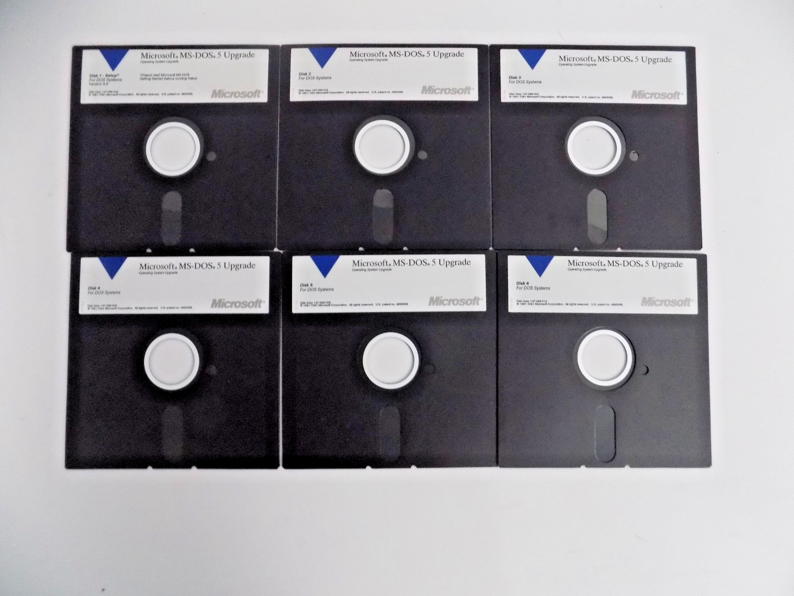 Microsoft MS-DOS Operating System Version 5 UPGRADE 5.25″ Floppy Disk Install