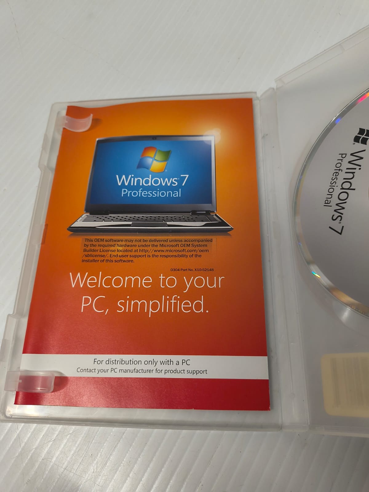 Microsoft Windows 7 Professional 32 bit Software DVD FREE SHIPPING