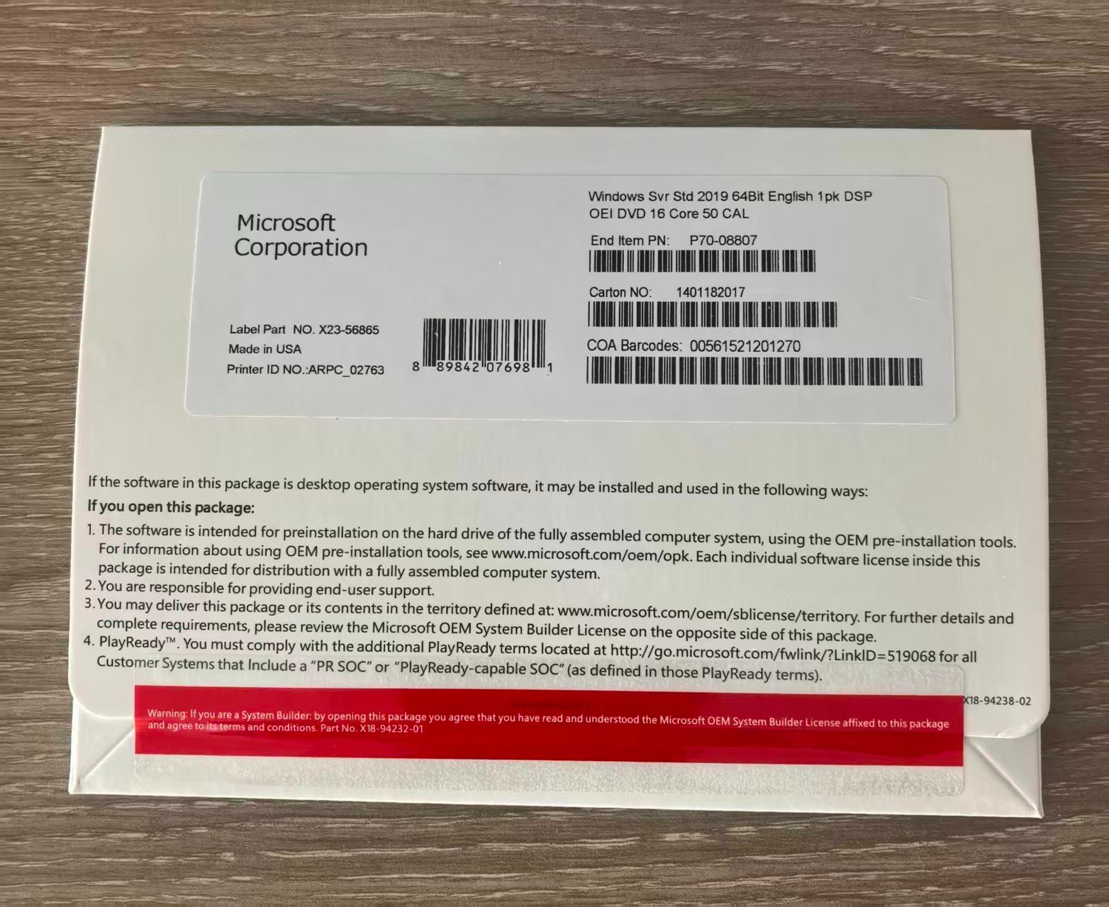 Windows Server 2019,2022,2025 Standard New Sealed DVD & Product Key&Freeship