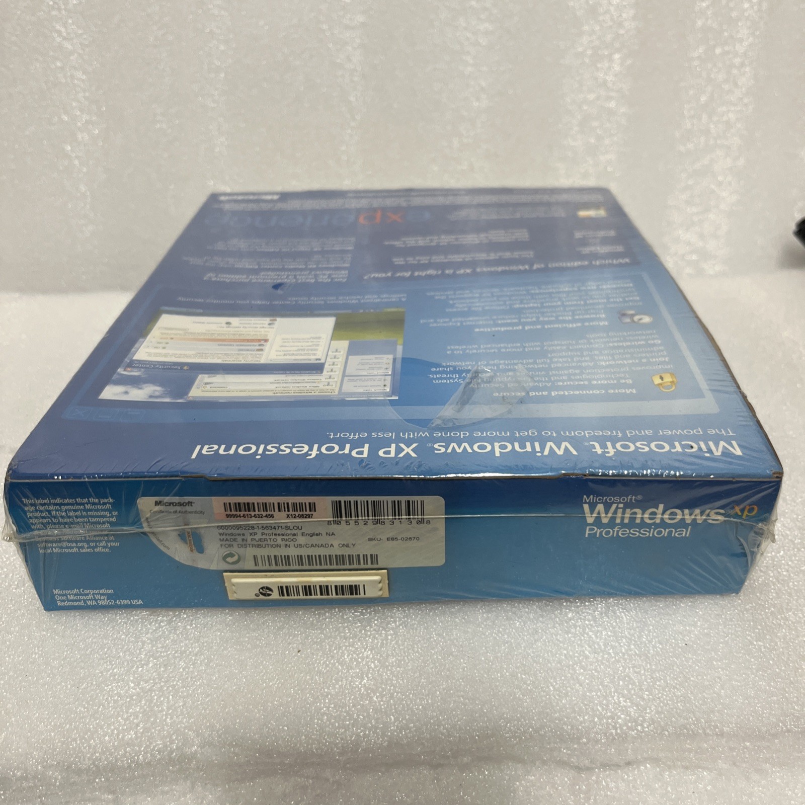New Sealed Vintage Microsoft Windows XP Professional Upgrade Sp2 X10-99519