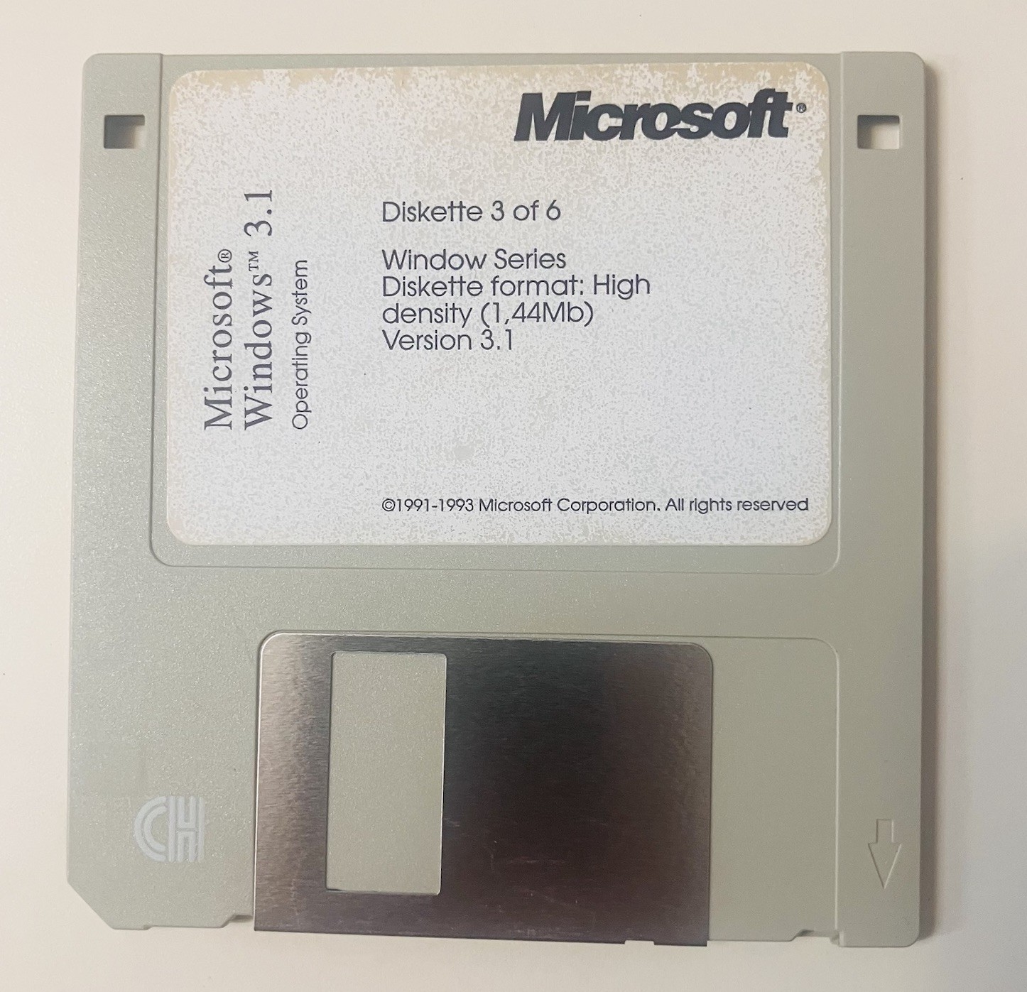 Microsoft Windows 3.1 (1992–1993) Complete 6-Disk Set | Vintage 3.5” Floppies