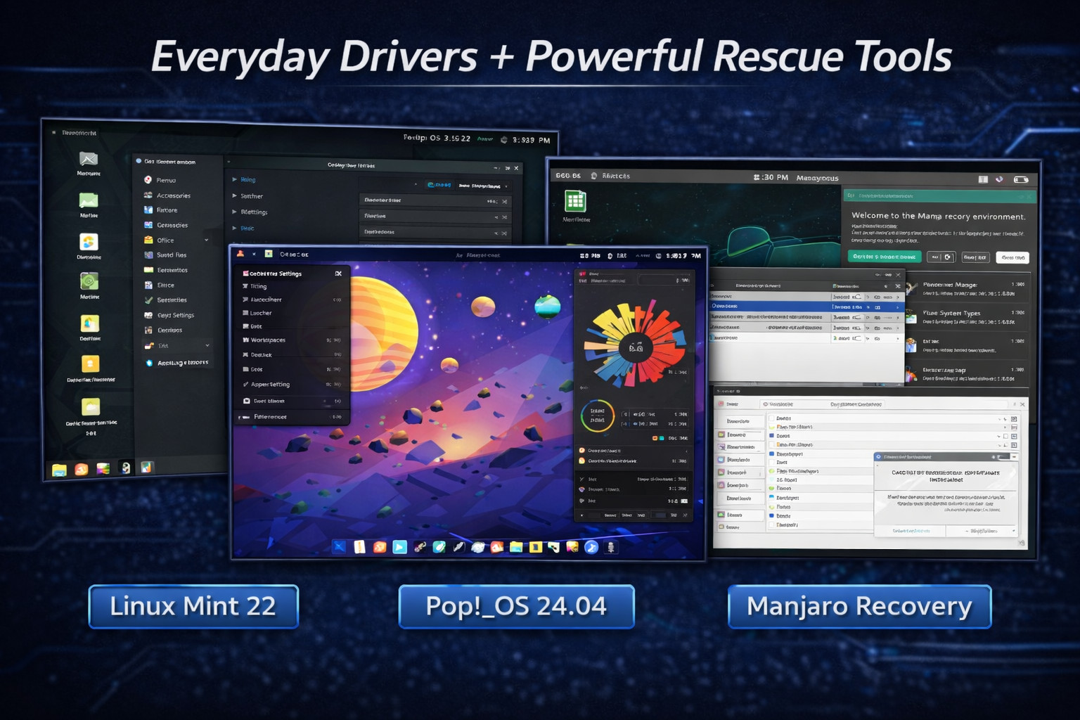 64GB Linux USB 3.2 Multiboot Drive | 26 Distros for Live Boot & Learning