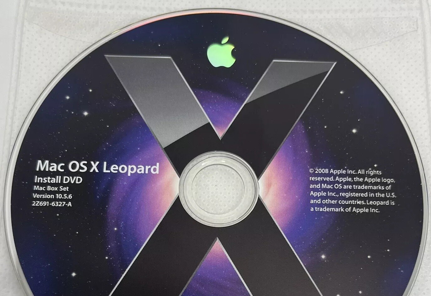 Apple Mac OS X Leopard 10.5 & Update 10.5.6 Install DVD iWork Office Mac