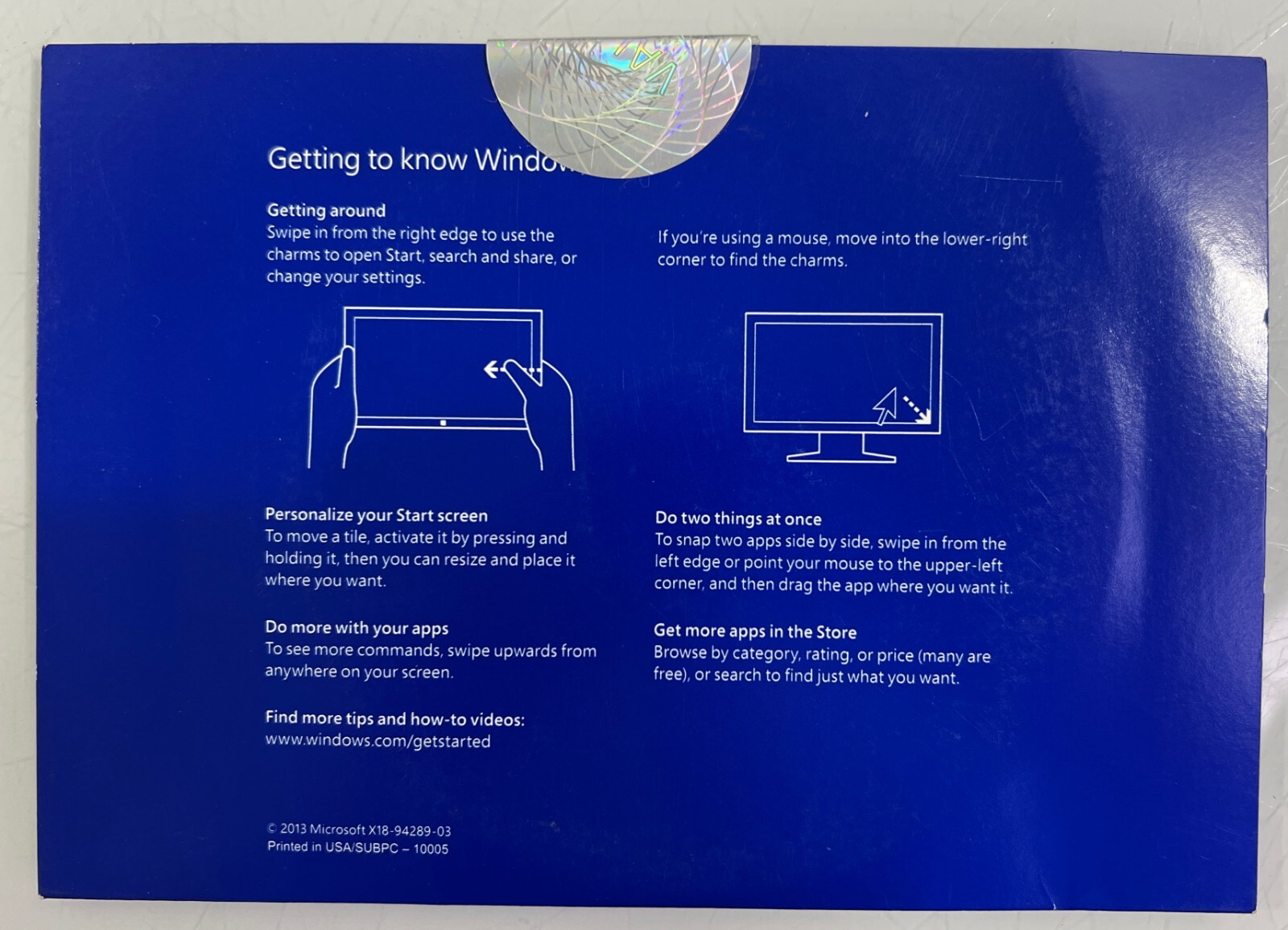 Windows 8.1 OEM 64-Bit – DVD & License Key #WN7-00615