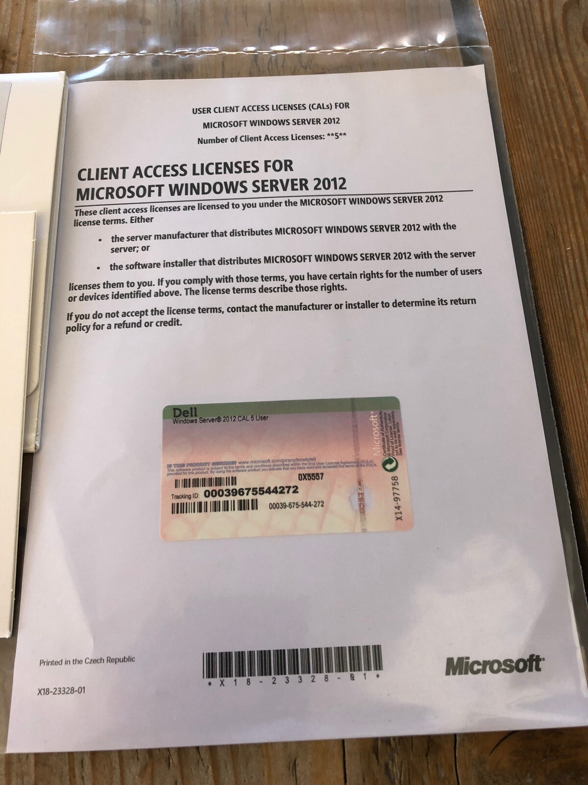 Windows Server Standard 2012 R2, DVD DE with 5 User SB Full Version, VAT Invoice
