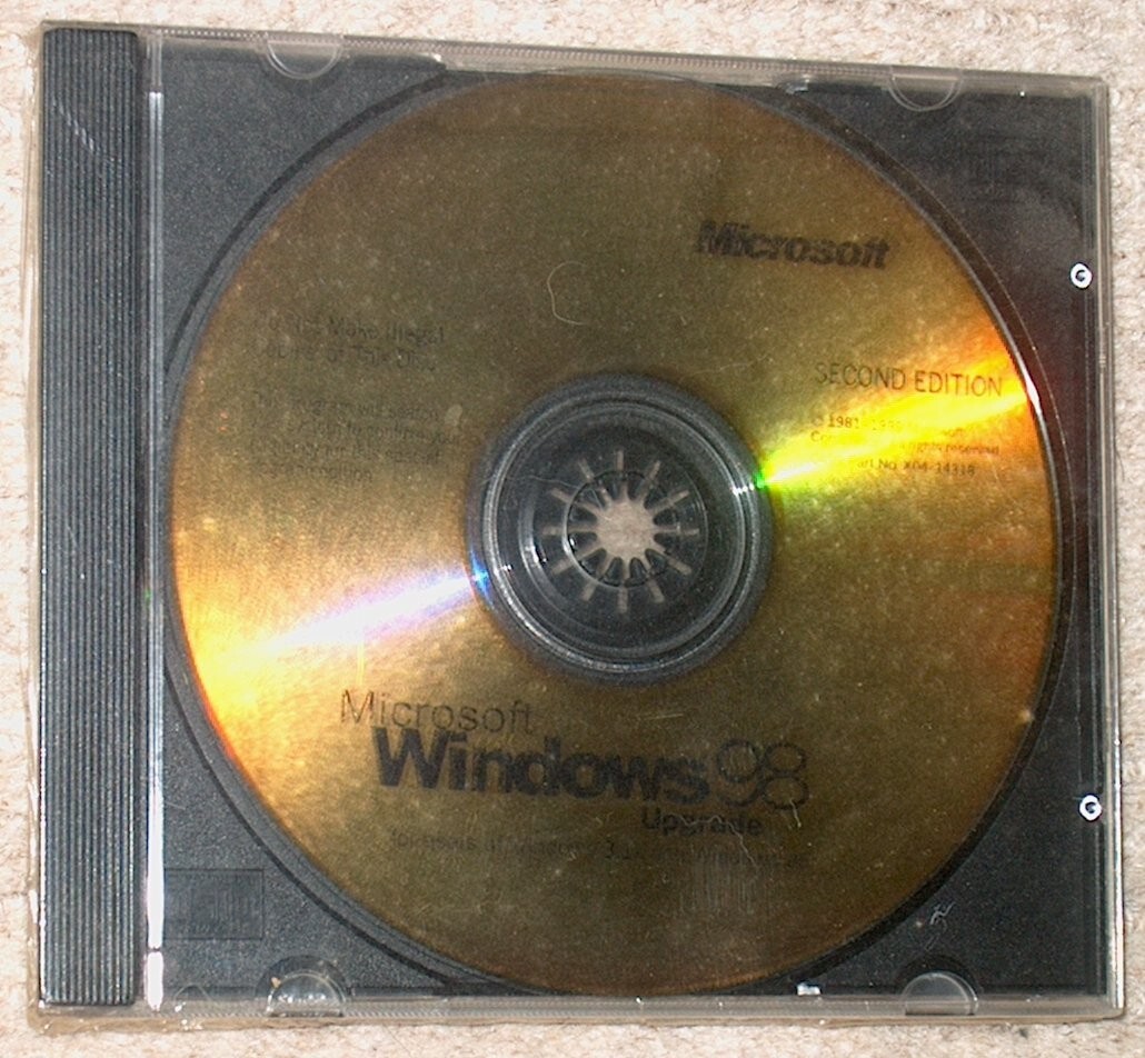Microsoft Windows 98 2nd Ed Upgrade Disk w/Product Key NIB (CD in shrink wrap)