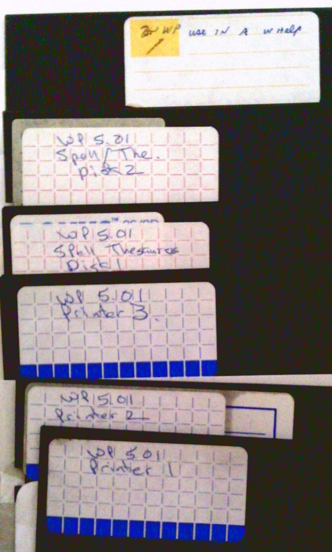 ✅ WordPerfect 5.01~Install Disks~Twelve (12)–5.25 Disks~1980s