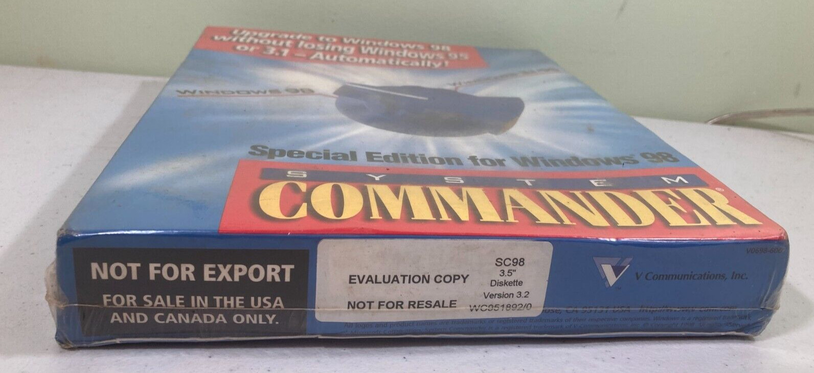 SYSTEM COMMANDER Special Edition for Windows 98 Upgrade from Win 95 3.1 NEW NOS