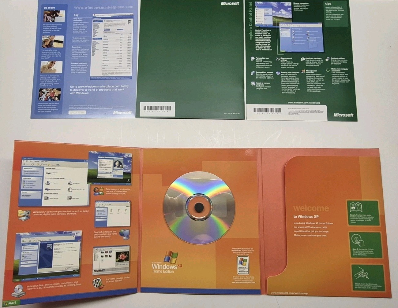 Microsoft Windows XP Home Edition Complete Full Retail Box Version
