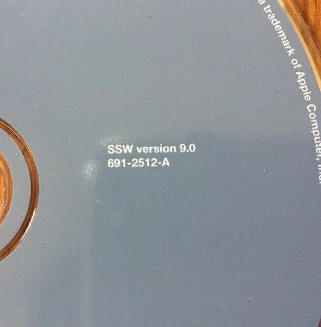 Vintage 1999 Macintosh Mac Power Mac G4 OS 9 Software Installation CD Disc