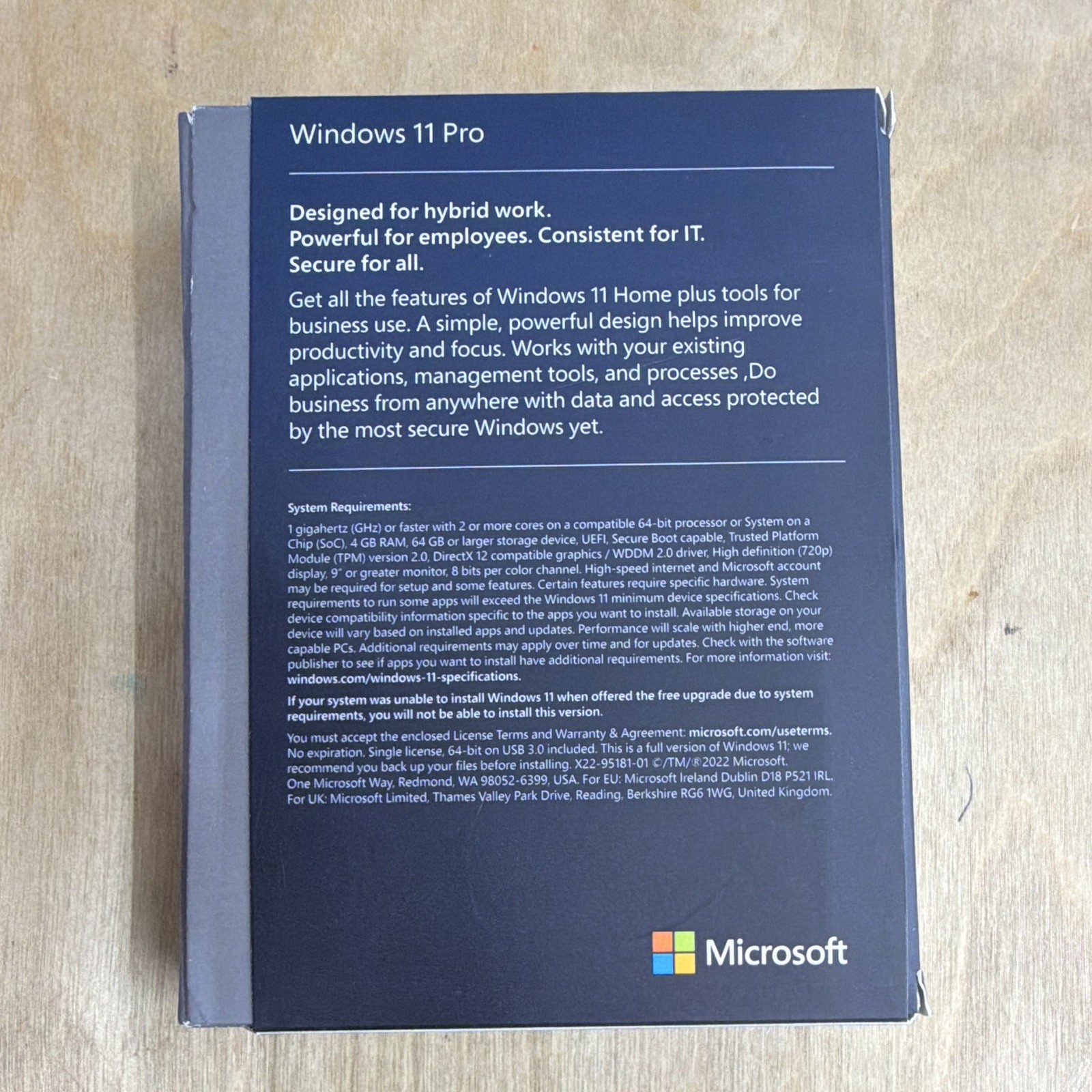 Microsoft Windows 11 Pro Retail License USB (English) 1 Device HAV-00163
