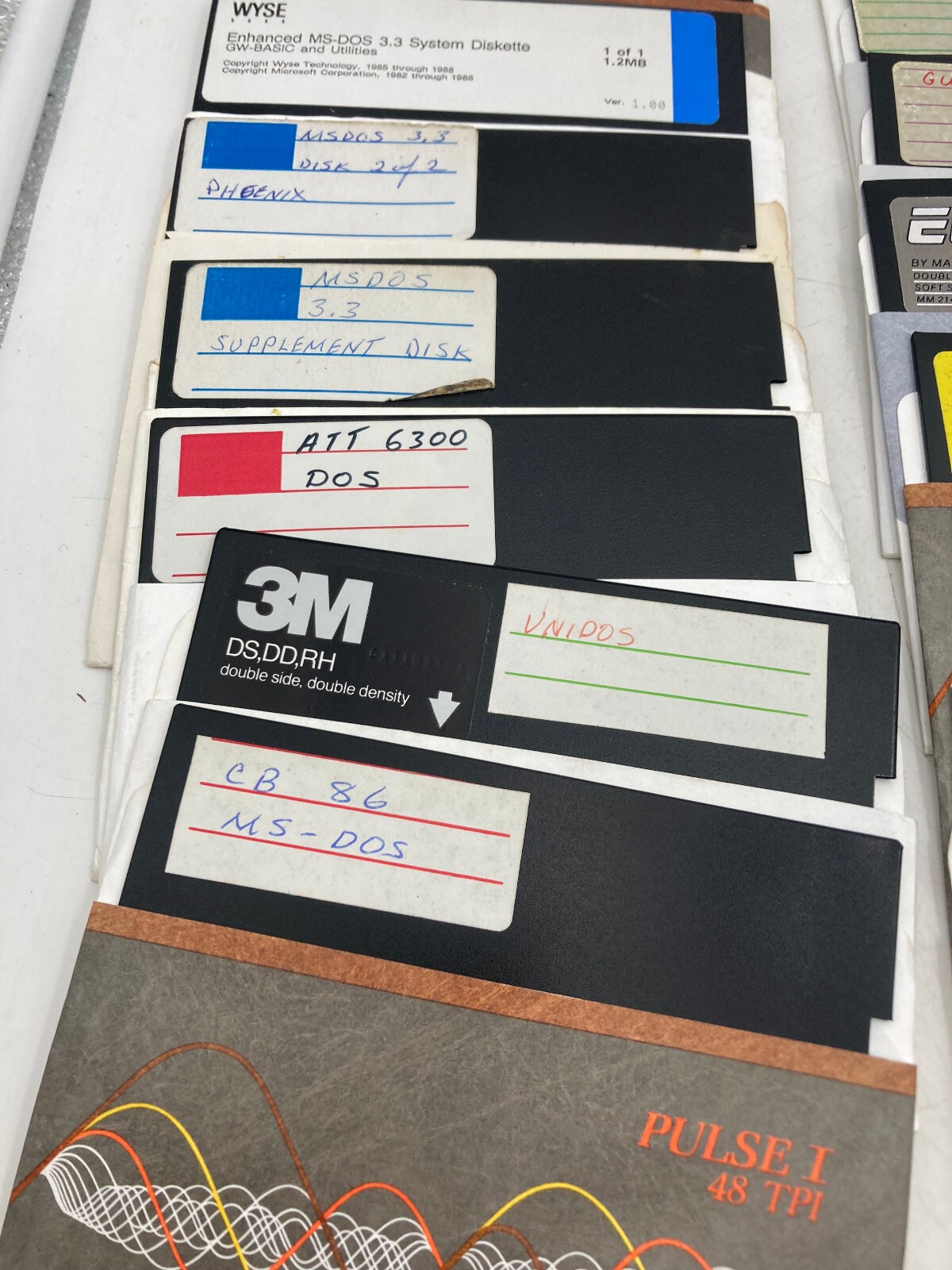 Lot of 14 MS DOS Operating System 5.25 Floppy Disk TeleVideo CB 86 GW BASIC