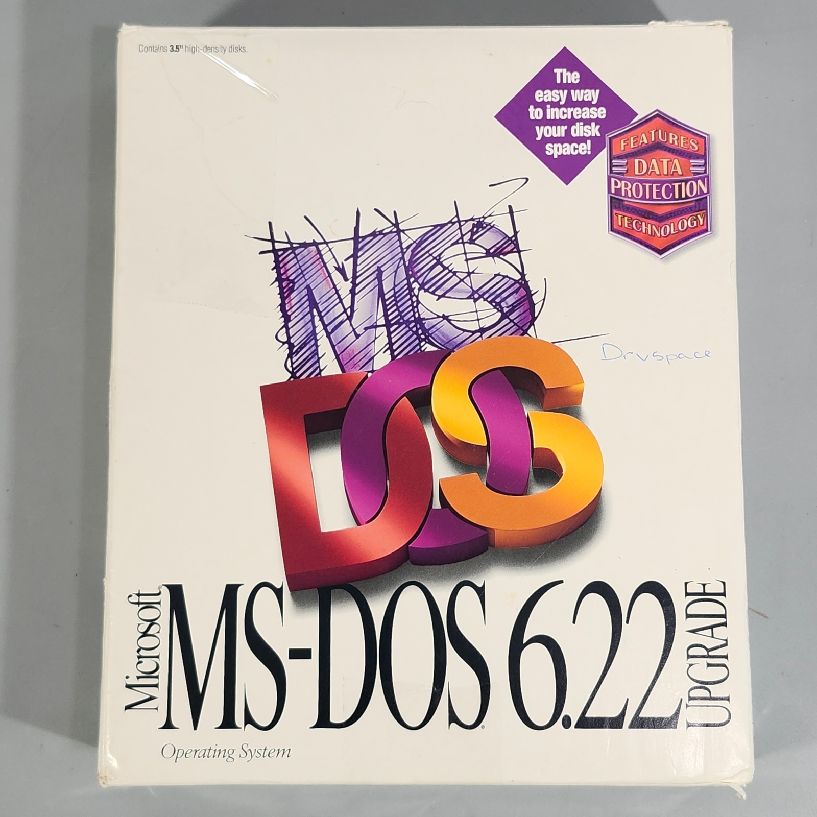 Microsoft MS DOS 6 and 6.22 Upgrade VTG Operating System Software 3.5 Disks Plus