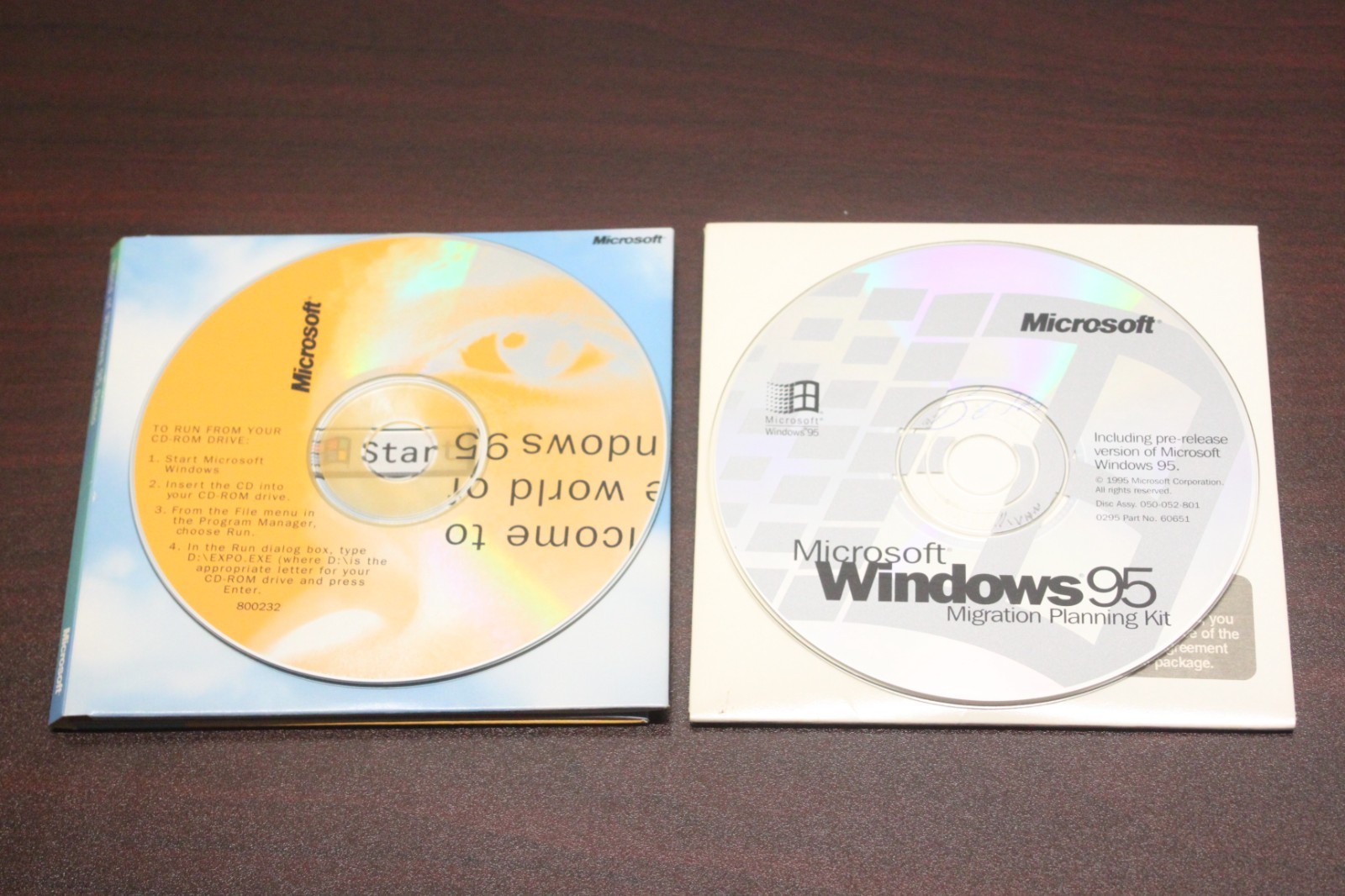 Microsoft World of Windows 95 Interactive Demo CD & Migration Planning Kit BETA