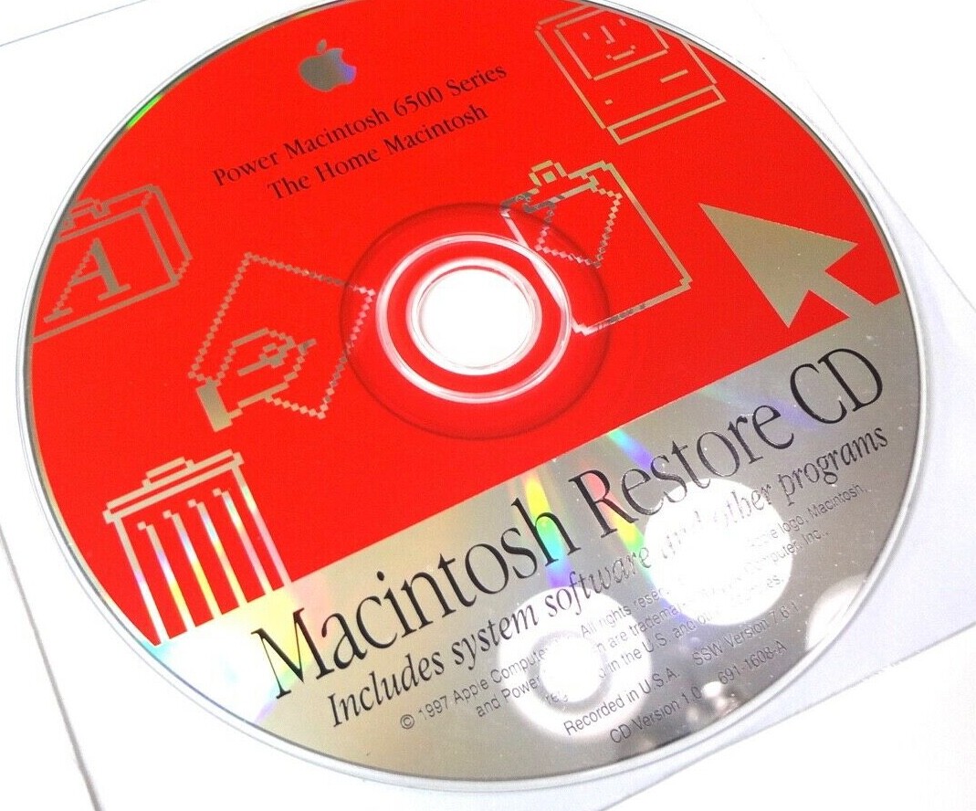 Apple CDs Power Macintosh Performa (4 CDs) Series 6360 + 6116 + 6400 + 6500