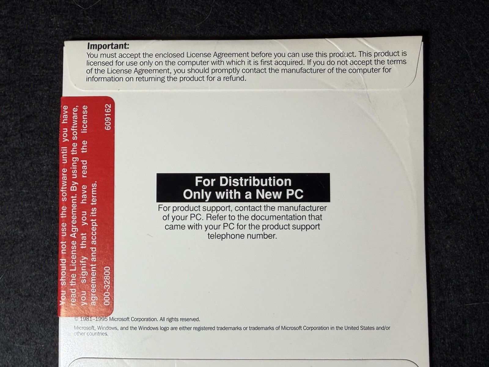 VTG Microsoft Windows 95 Installation CD-Rom Sealed