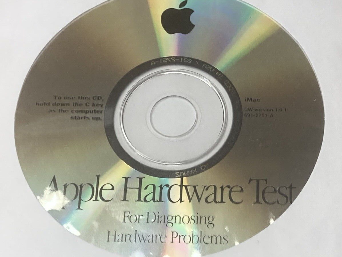 Apple Hardware Test Software CD Disc for iMAC SW Version 1.0.1