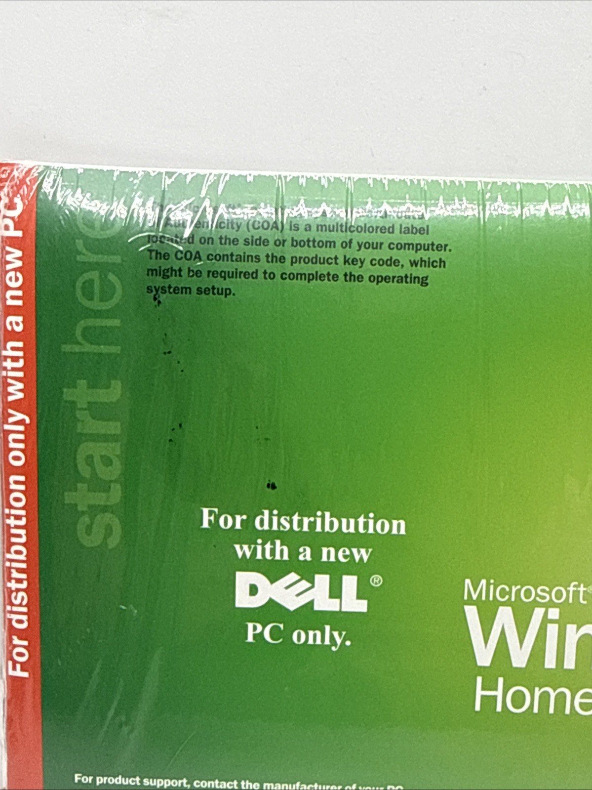 Microsoft Windows XP Home Edition 2002 Version Genuine Computer Software