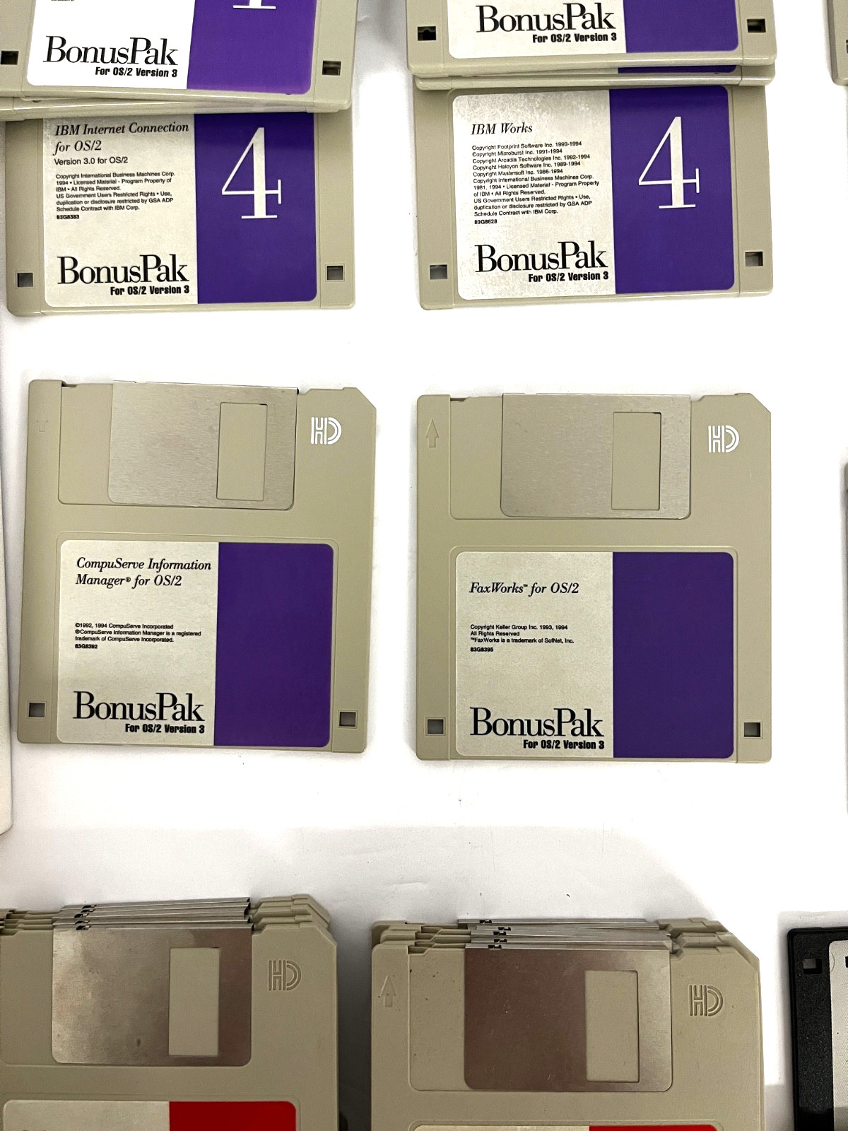 Vintage IBM OS/2 Warp Upgrade/Installation Package vs3. Also Includes Bonus Pac.