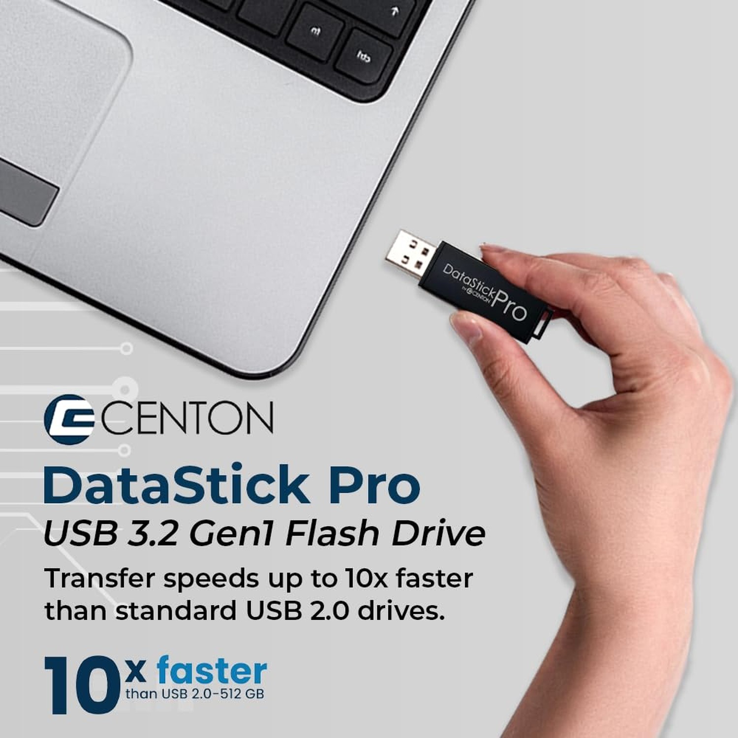Centon DataStick Pro USB 3.2 Gen1 Aluminum Flash Drive 16GB 5 Pack