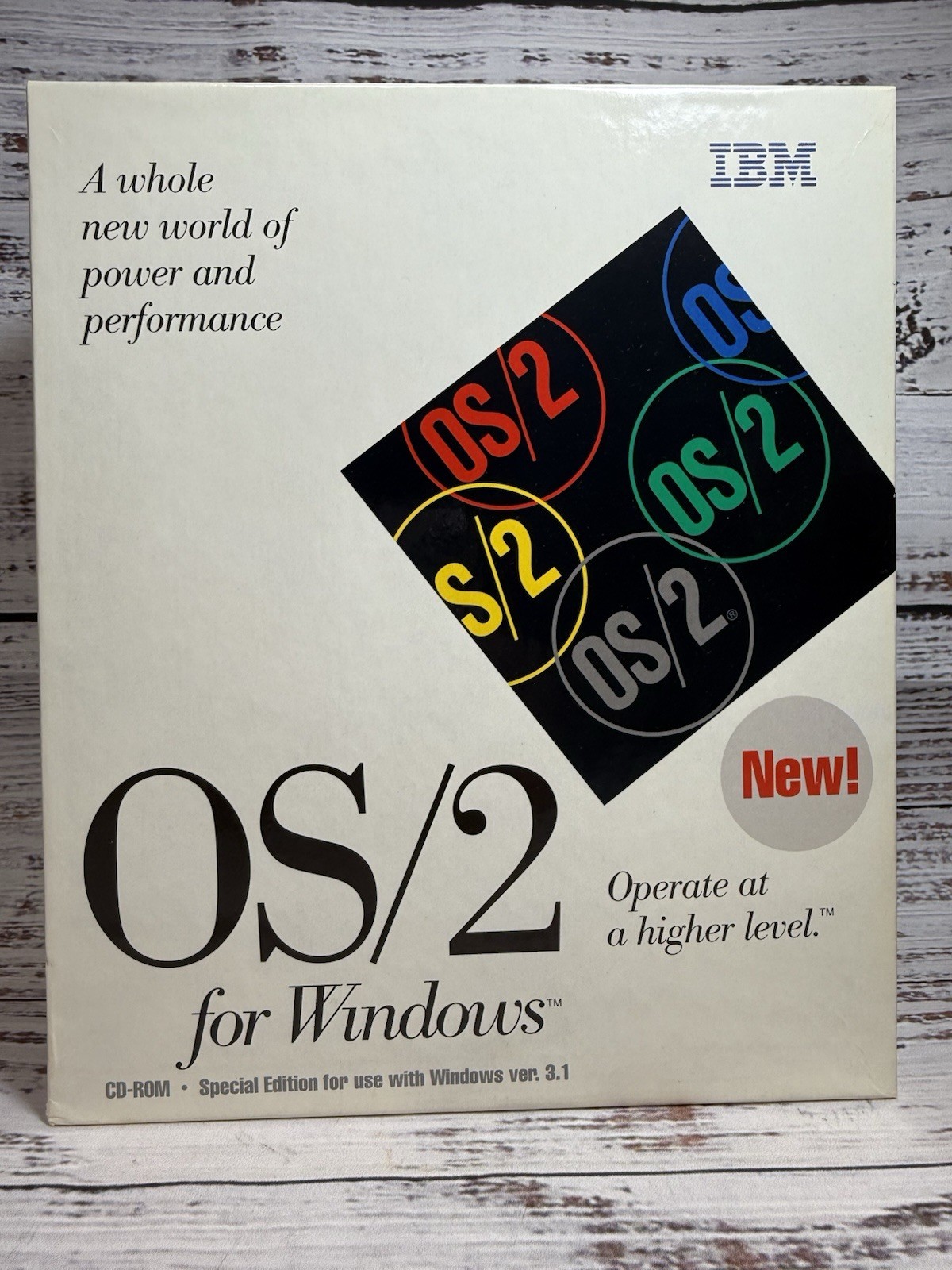IBM OS/2 Special Edition for Windows 3.1 CD-ROM, 5.25 Discs Complete w. Manuals