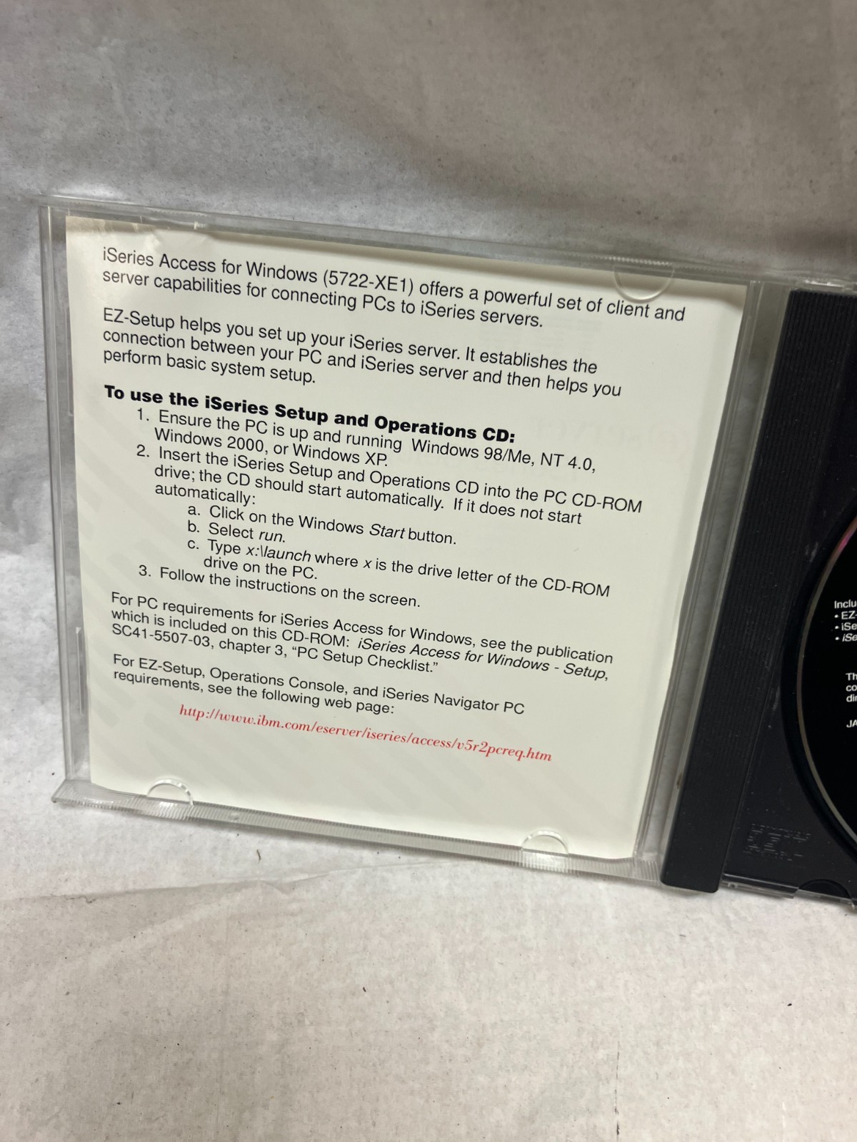 IBM AS/400 iSERIES 400 INFORMATION CENTER Version 5 Release 2 Setup Operations