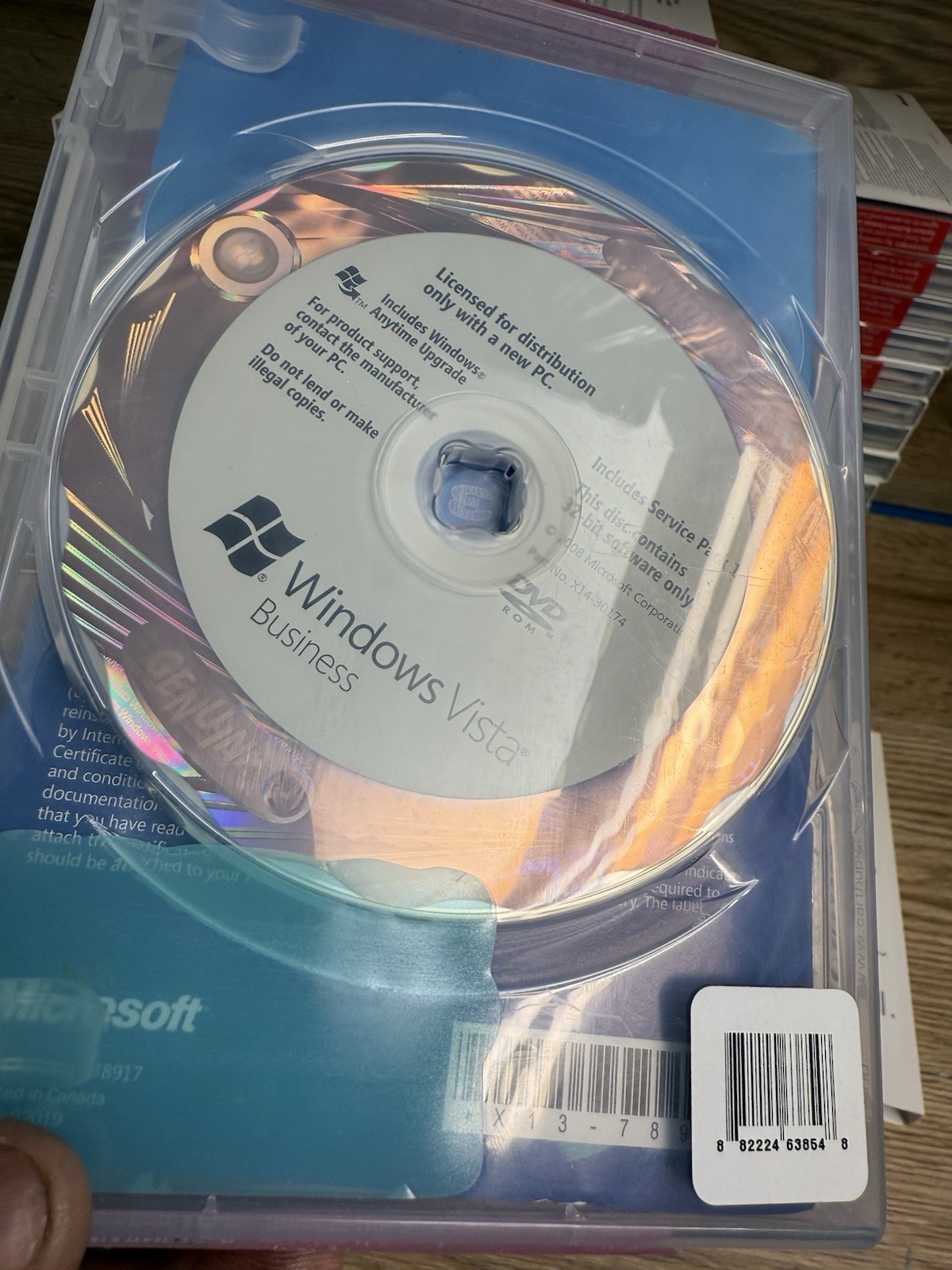 Genuine Microsoft Windows Vista Business Installation Discs (OEM) No License Key