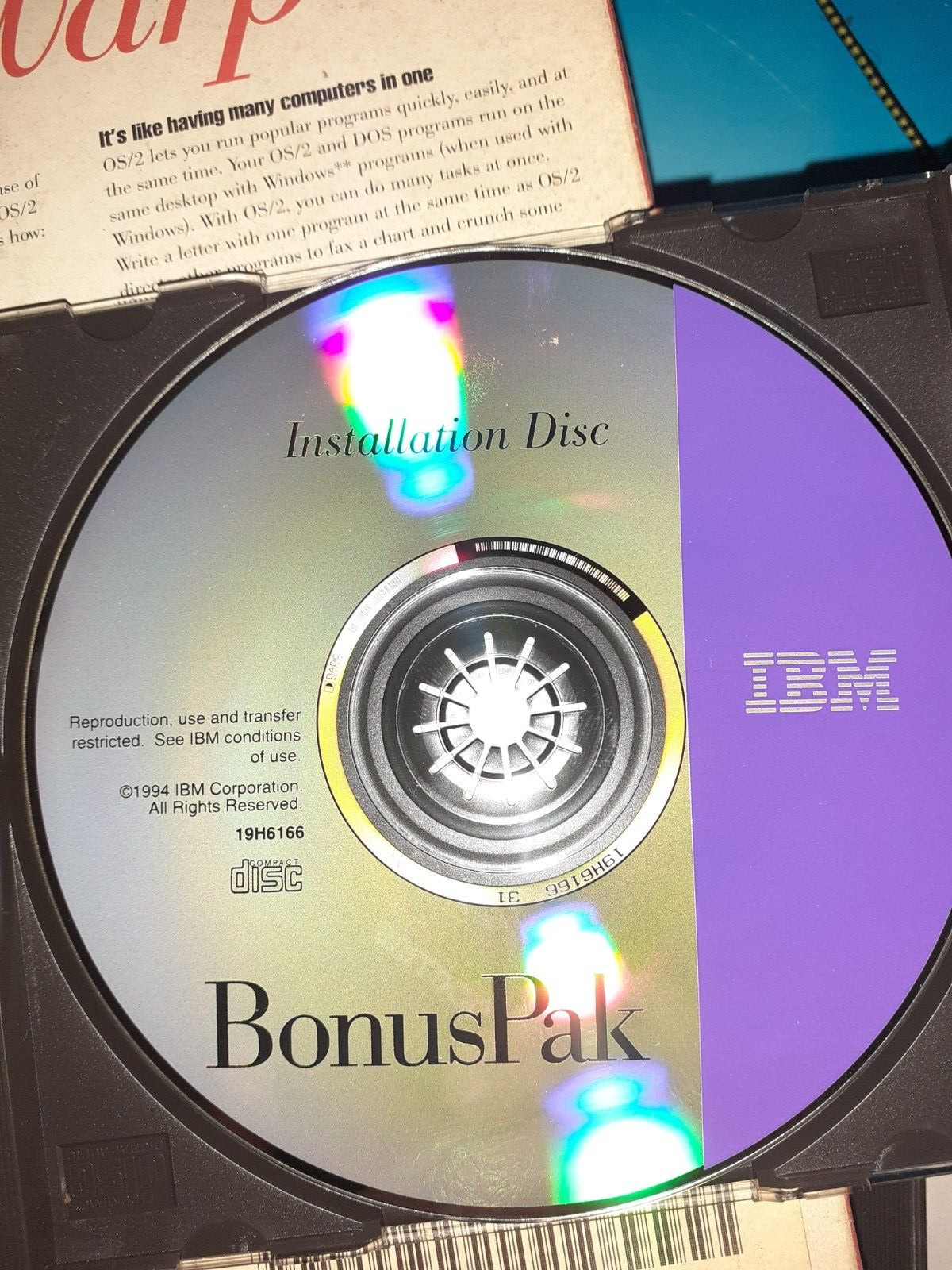 software vindage os OS/2 WARP 3 Greek