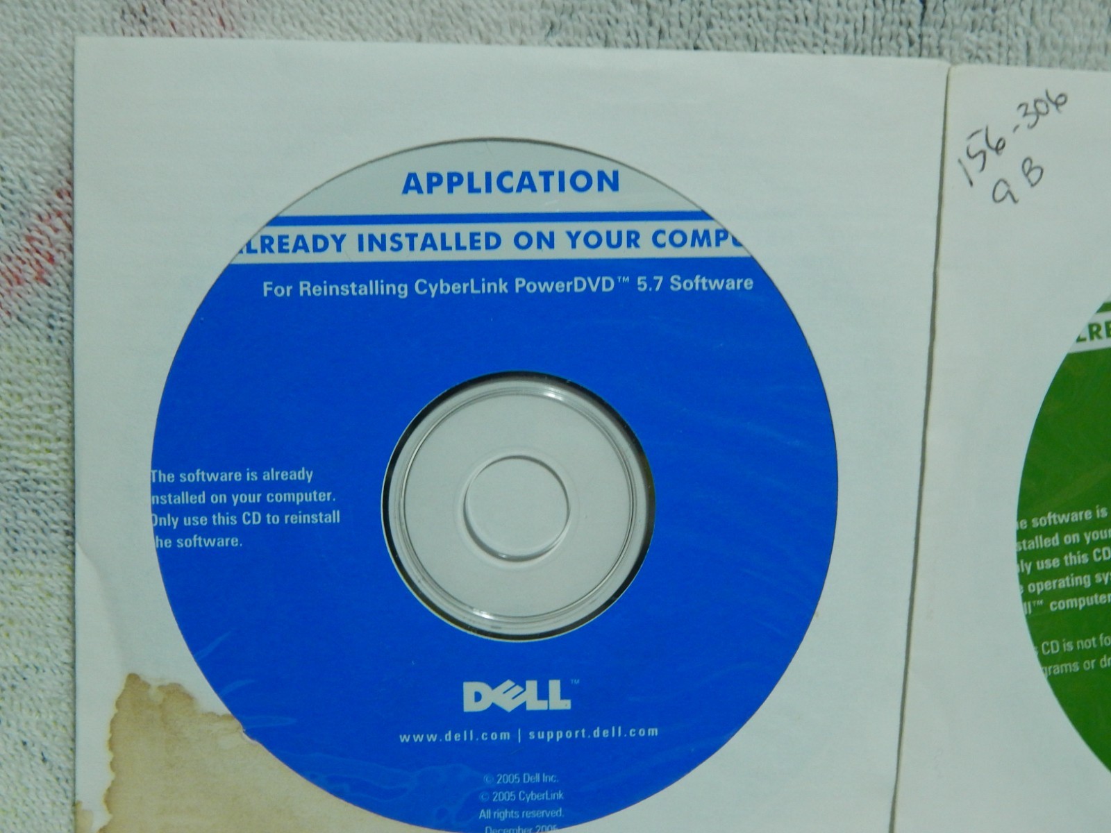 Dell Windows XP Professional Service Pack 2 Reinstallation CDROM Software