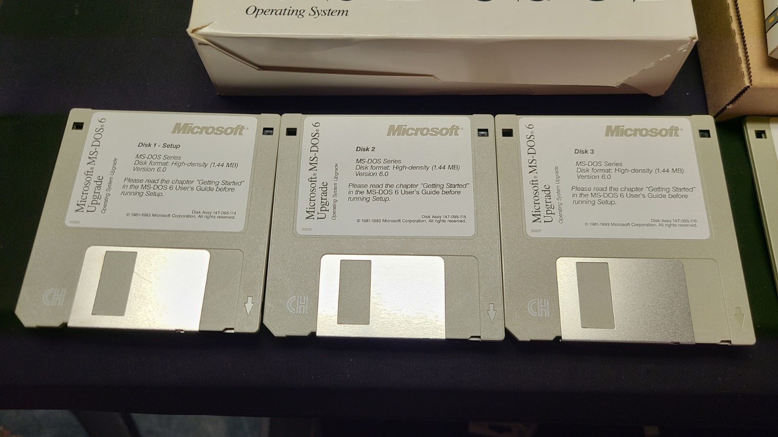 Microsoft MS-DOS 6 Upgrade Vintage Big Box PC Computer Software