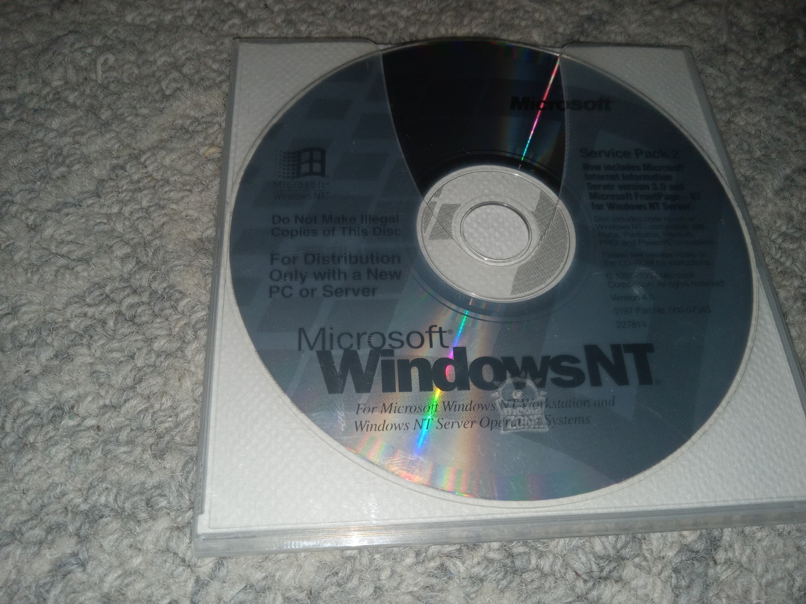Microsoft Windows NT Workstation & Service Pack 2