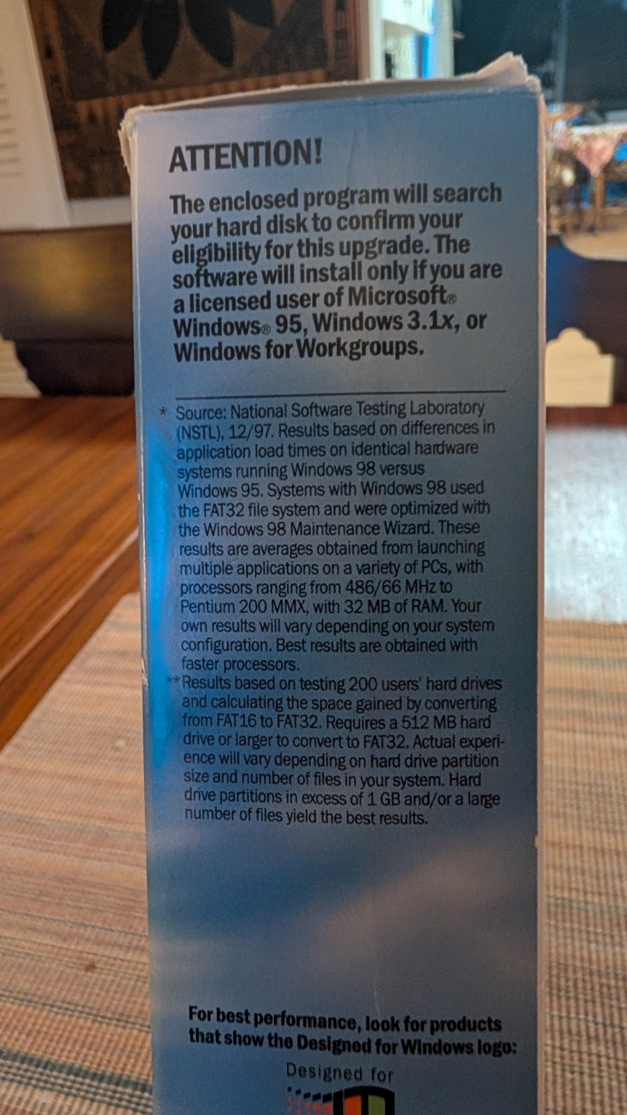Microsoft Windows 98 Upgrade Second Edition Vintage – CD and Key Code