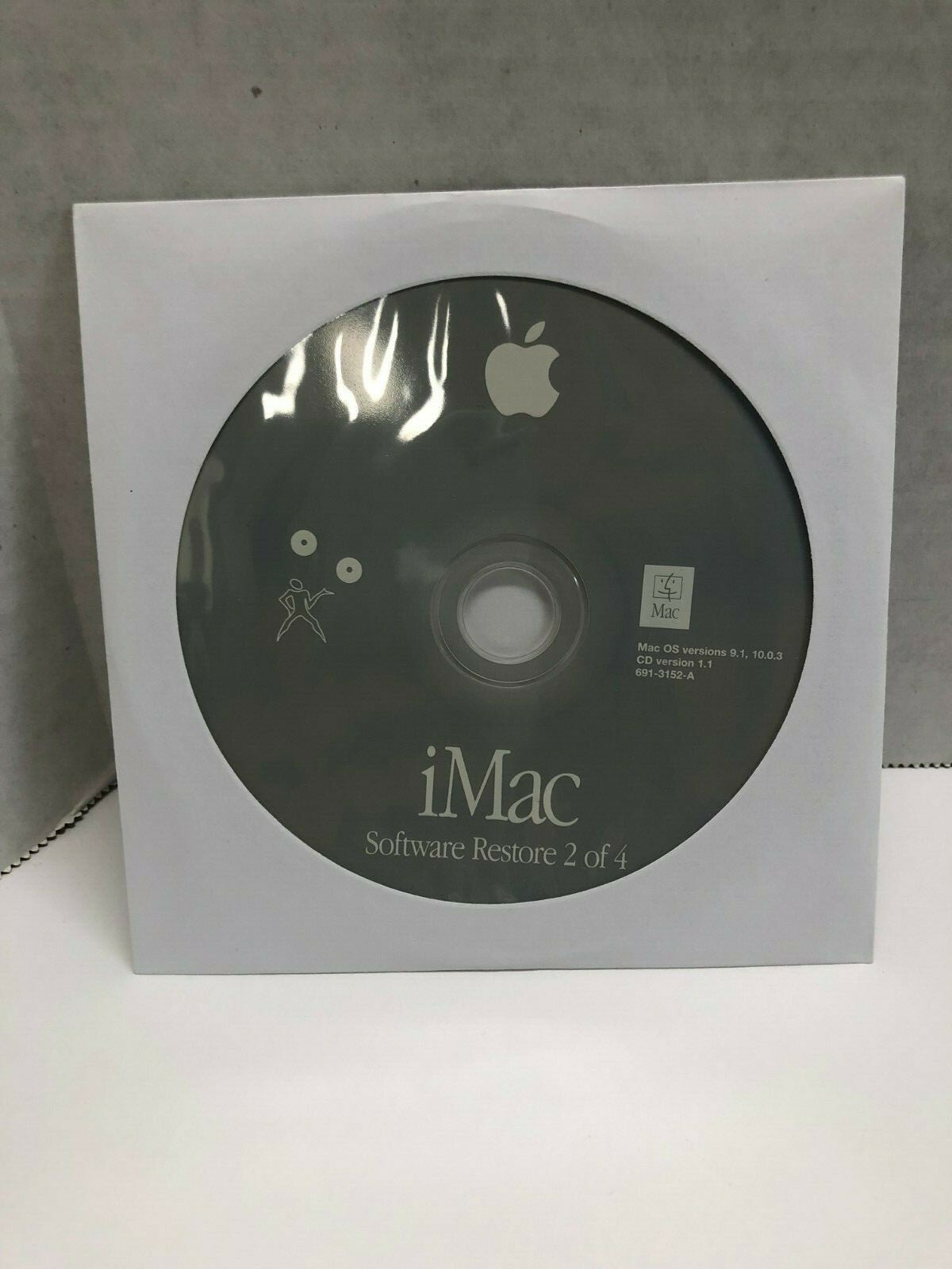Apple iMac Software Restore CD’s of OS 9.1, Mac OS X 10.0.3 CD Version 1.1