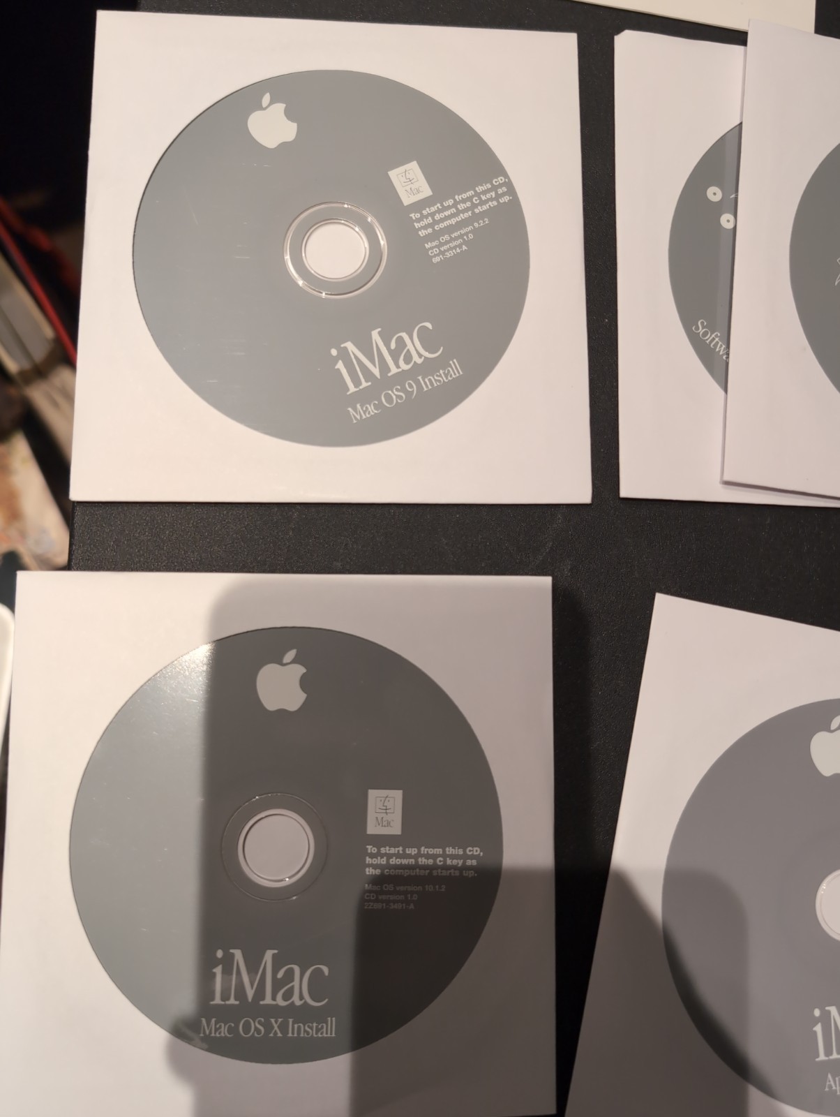 Vintage Apple iMac Software Restore Install CD Disc Lot Mac OS X 10.1.2