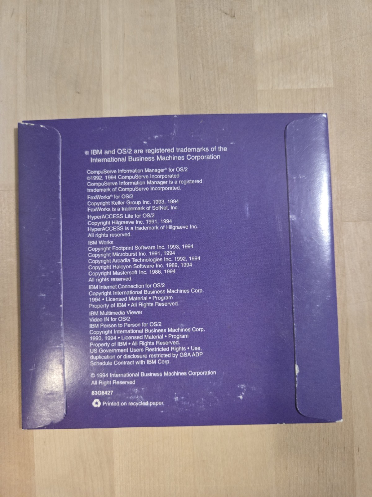 vintage os software OS/2 WARP 3 Greek BonusPak Disk