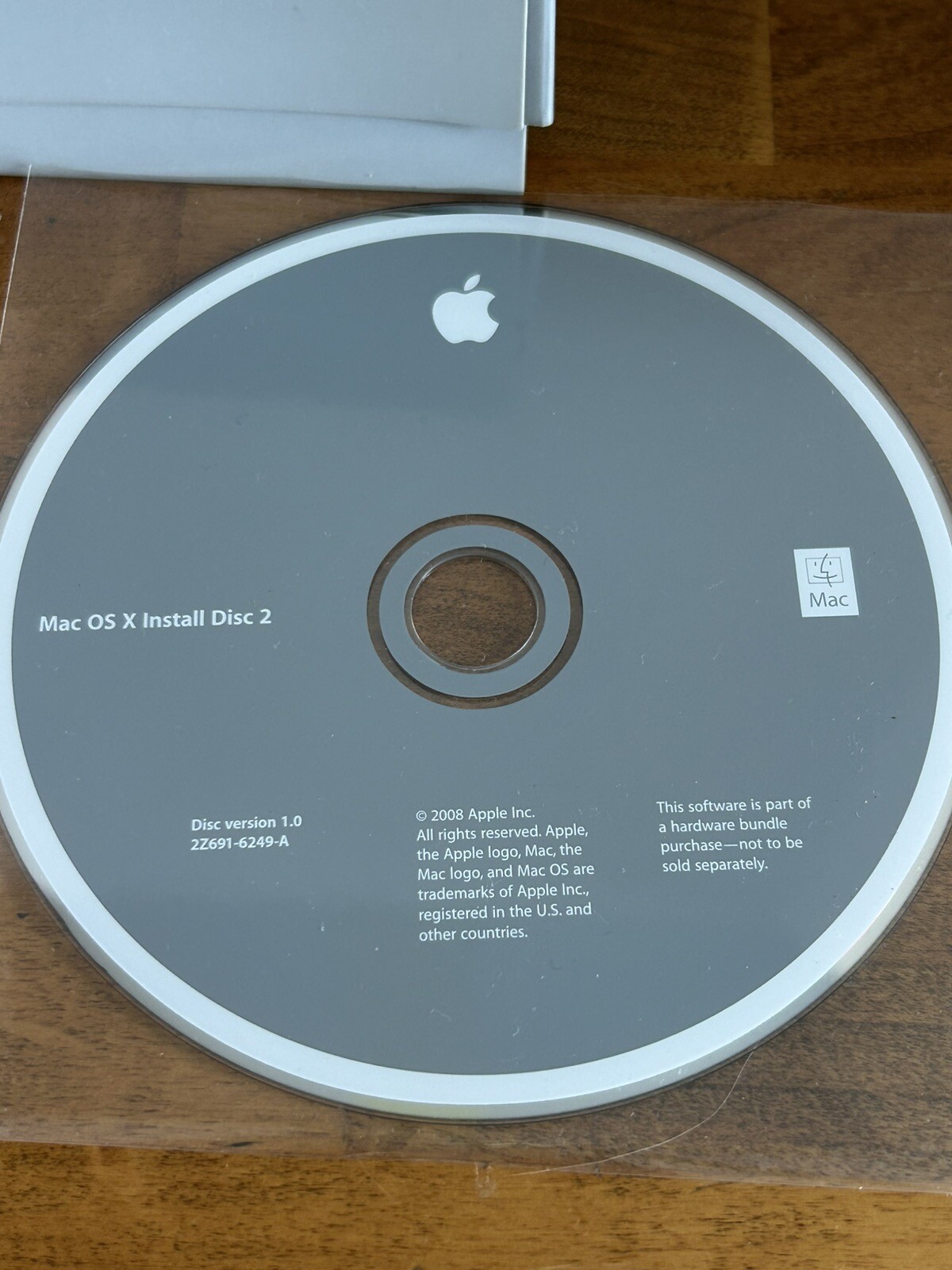 Mac Computers OS X Install Disc 1 & 2 Version 10.5.4 2008 Model 3A152 No Manuals