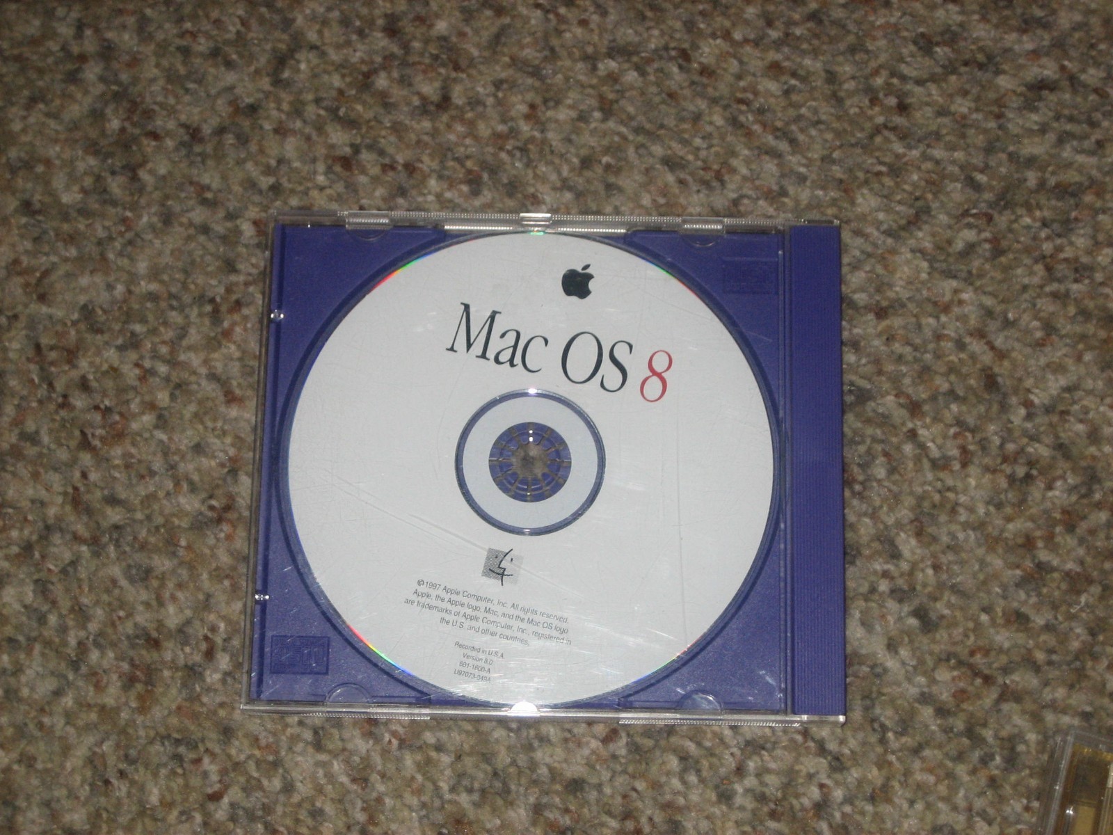 Vintage 1997 Mac OS 8 Apple Computer 691-1600-A System CD Rom Disc Clean Disc
