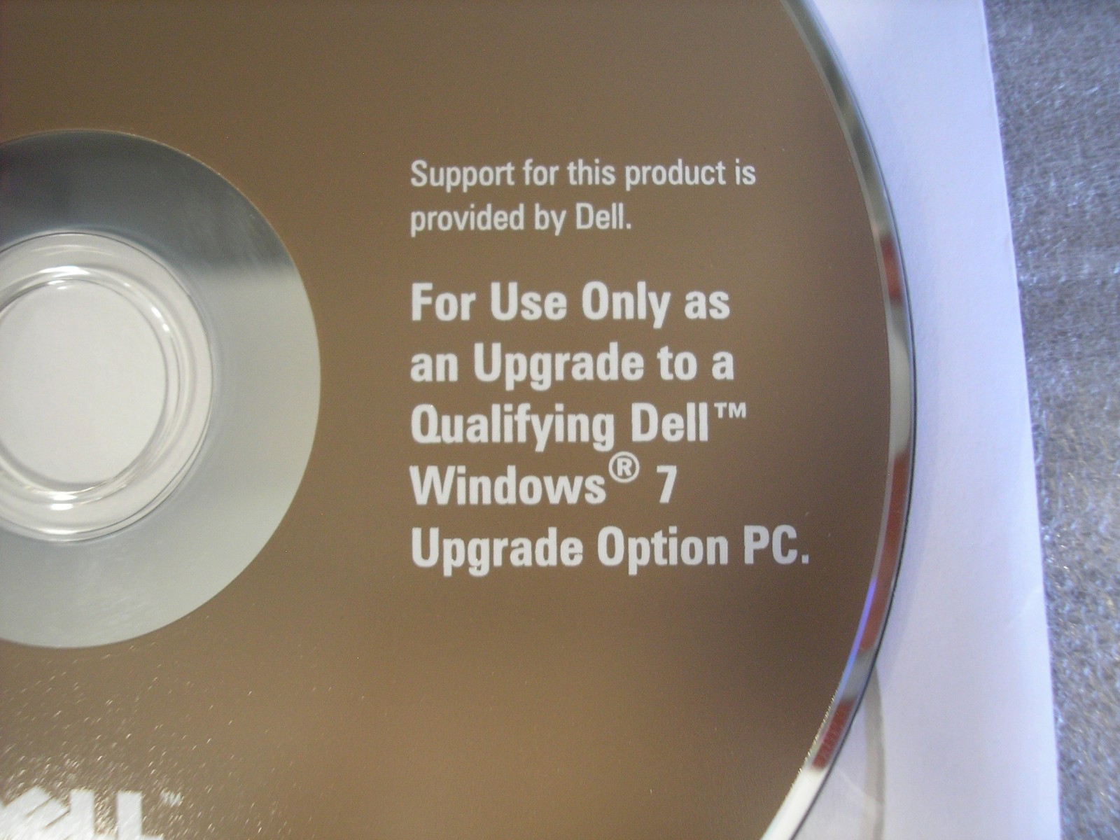 Dell Microsoft Windows Vista Bus to Win 7 Pro 64-Bit Upgrade DVD w/COA/Code=NEW=
