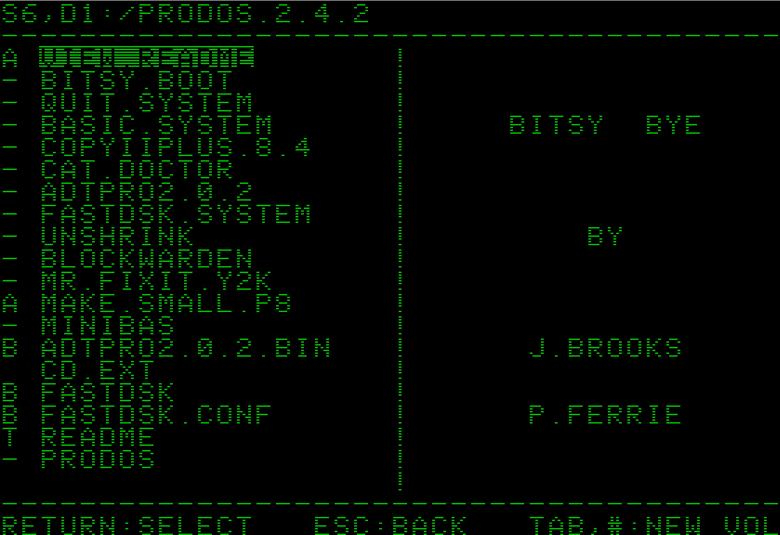 Apple II Newest ProDOS and Bleeding Edge ProDOS 5.25” 2-in-1 Floppy Disk
