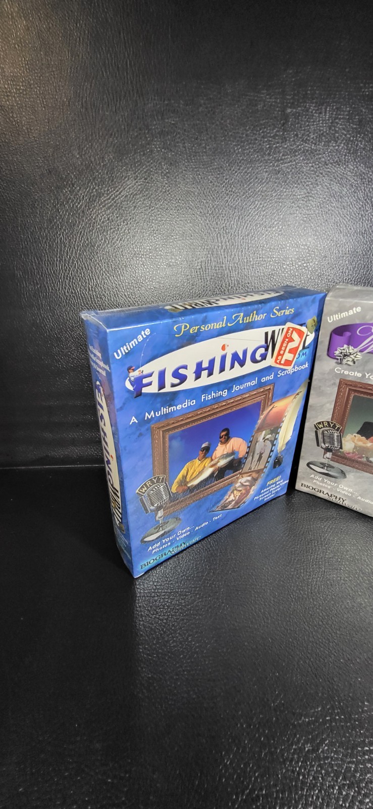 Vintage PC Software .com FISHING & WEDDING Big Box Complete Set CD Manuals WIN95