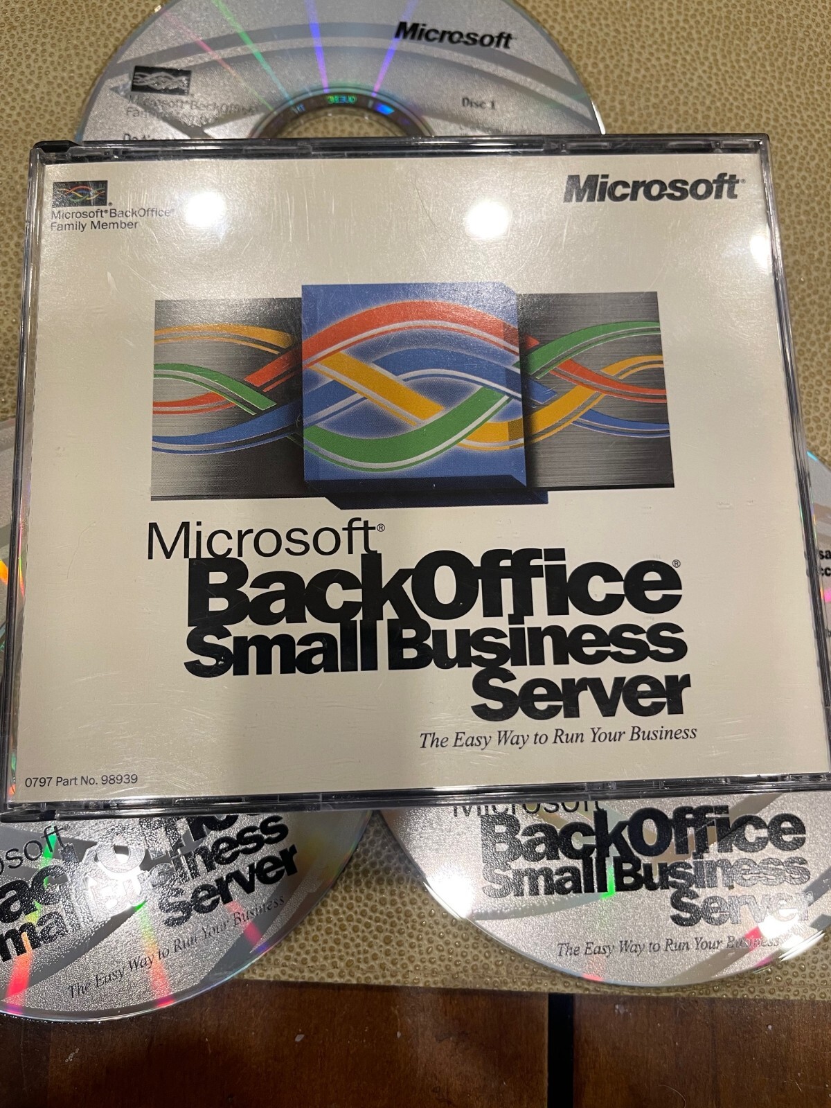 Windows BackOffice Small Business Server 4.0 3 CDs 1997, with a product key